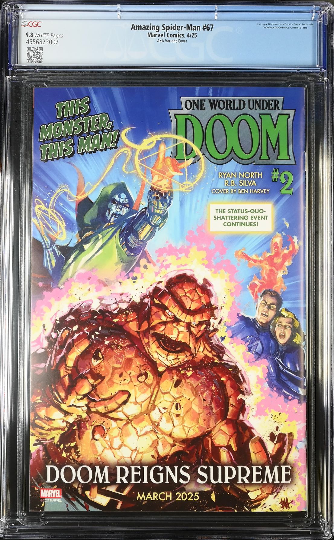 Amazing Spider-Man #67 Aka 1:25 Retailer Incentive Variant CGC 9.8