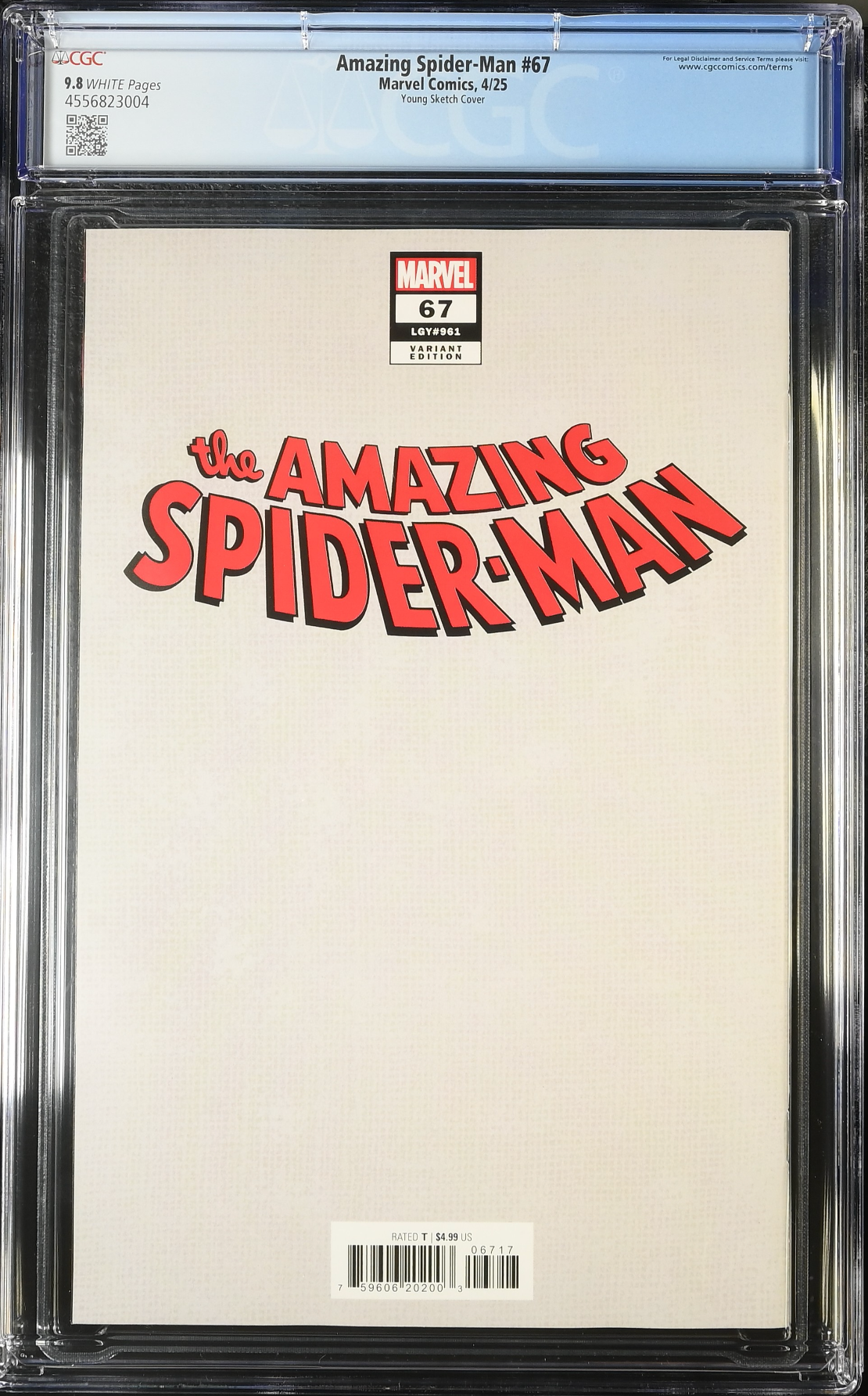 Amazing Spider-Man #67 Young 1:100 Retailer Incentive Variant CGC 9.8