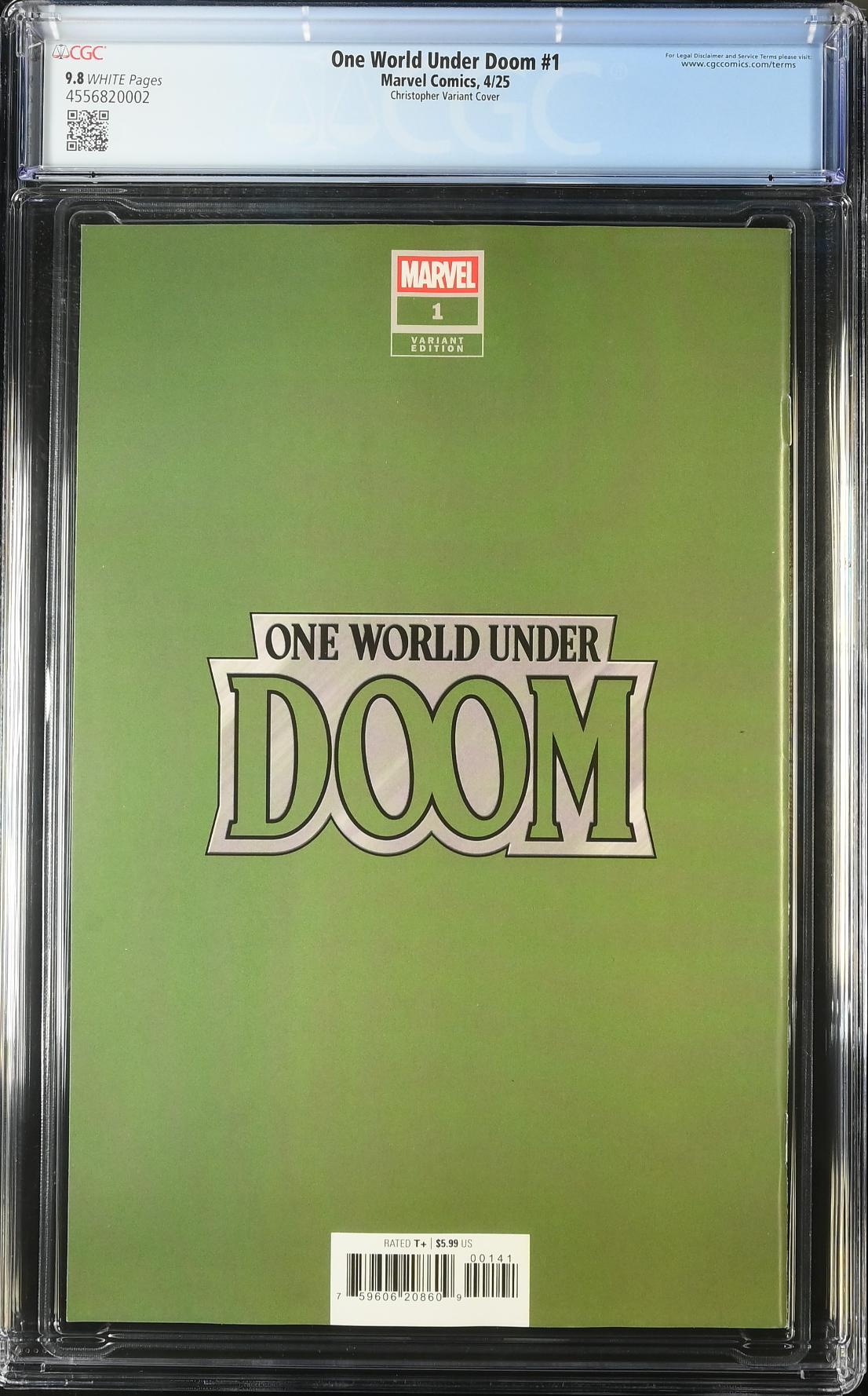One World Under Doom #1 Christopher Variant CGC 9.8
