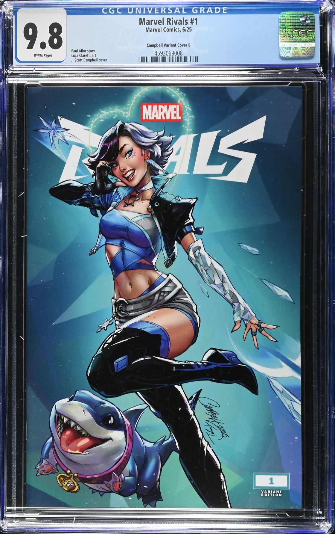 Marvel Rivals #1 J. Scott Campbell Exclusive B - Luna & Jeff - CGC 9.8