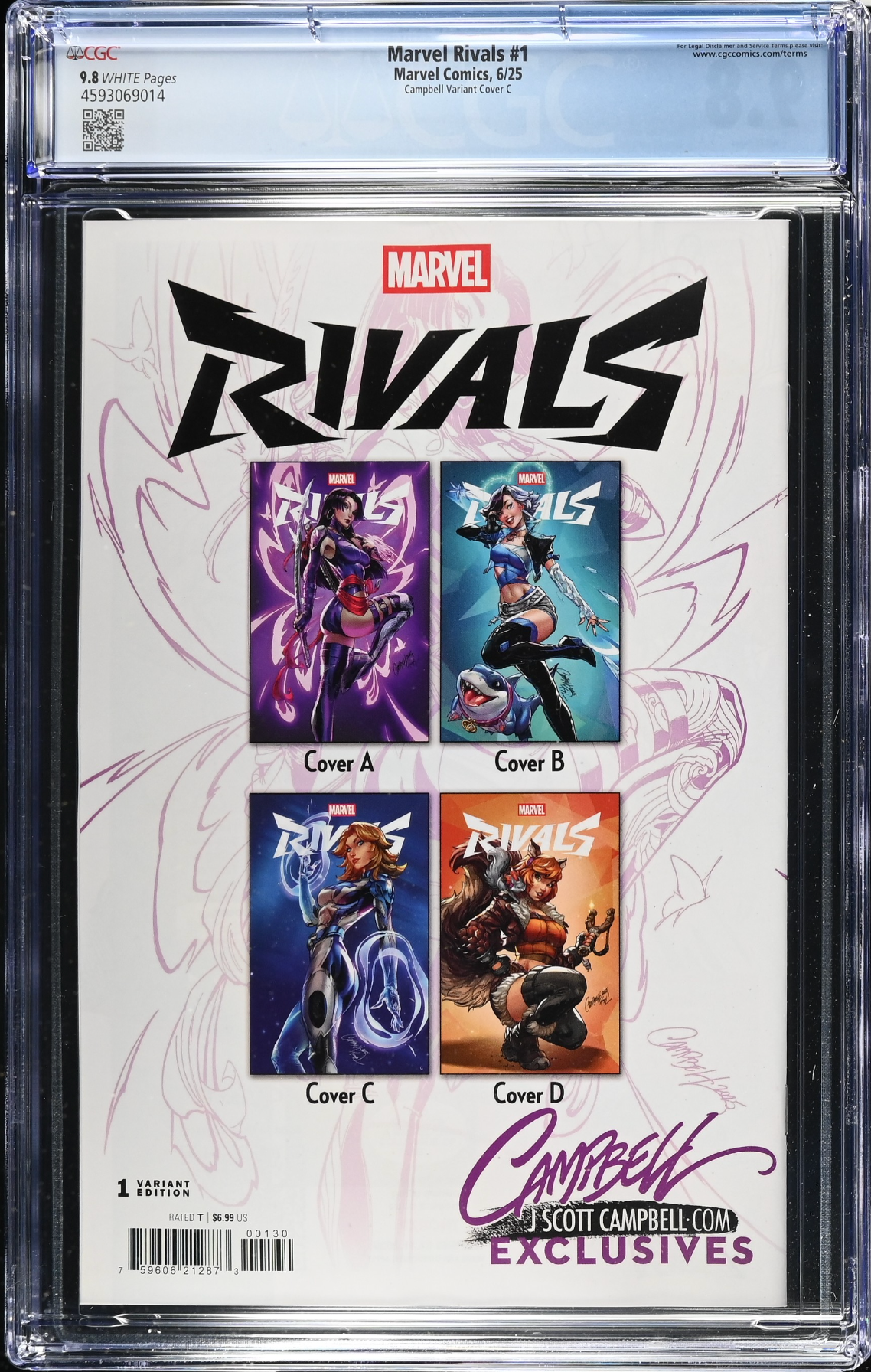 Marvel Rivals #1 J. Scott Campbell Exclusive C - Invisible Girl - CGC 9.8