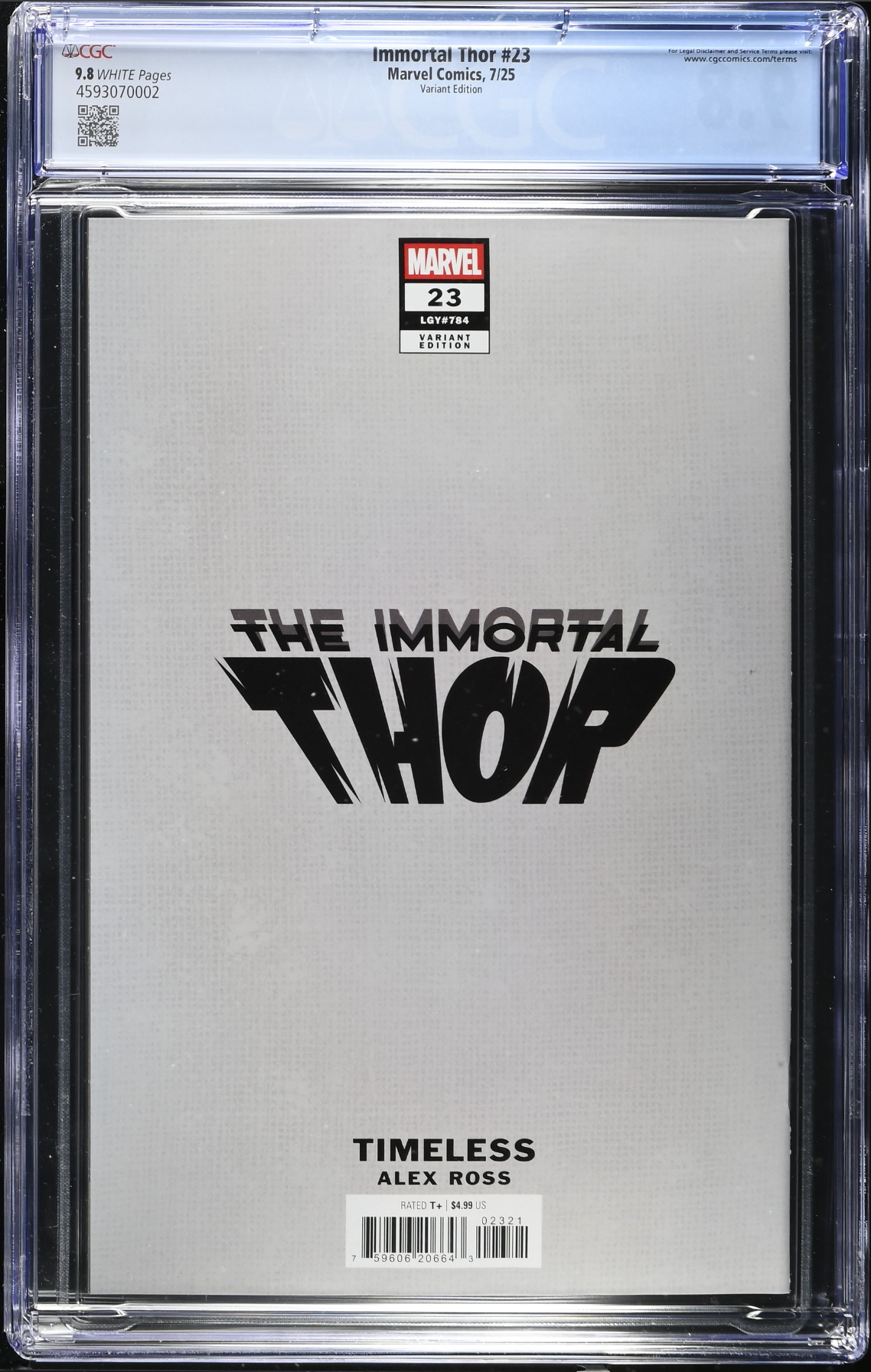Immortal Thor #23 Alex Ross Variant CGC 9.8
