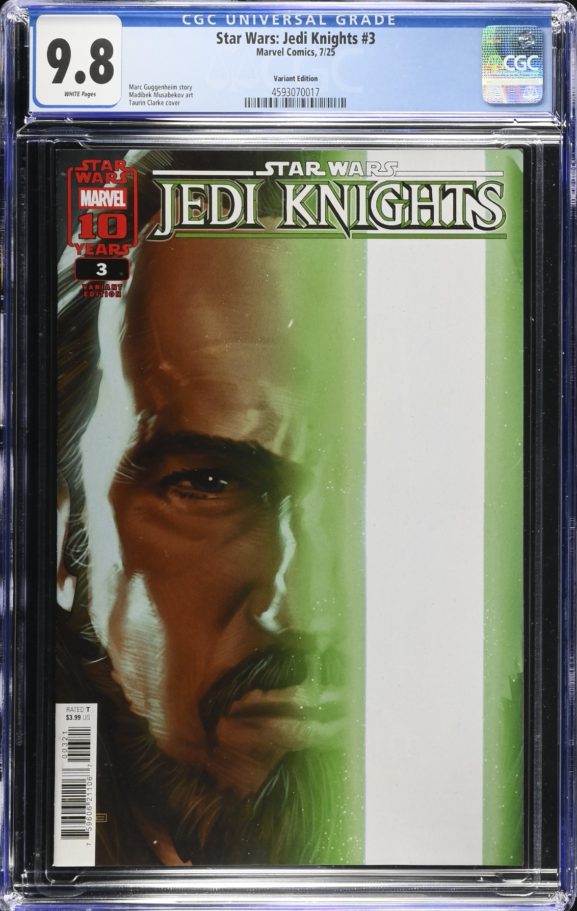 Star Wars: Jedi Knights #3 Clarke Variant CGC 9.8