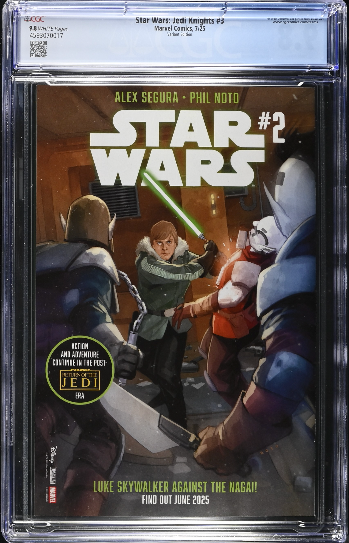 Star Wars: Jedi Knights #3 Clarke Variant CGC 9.8