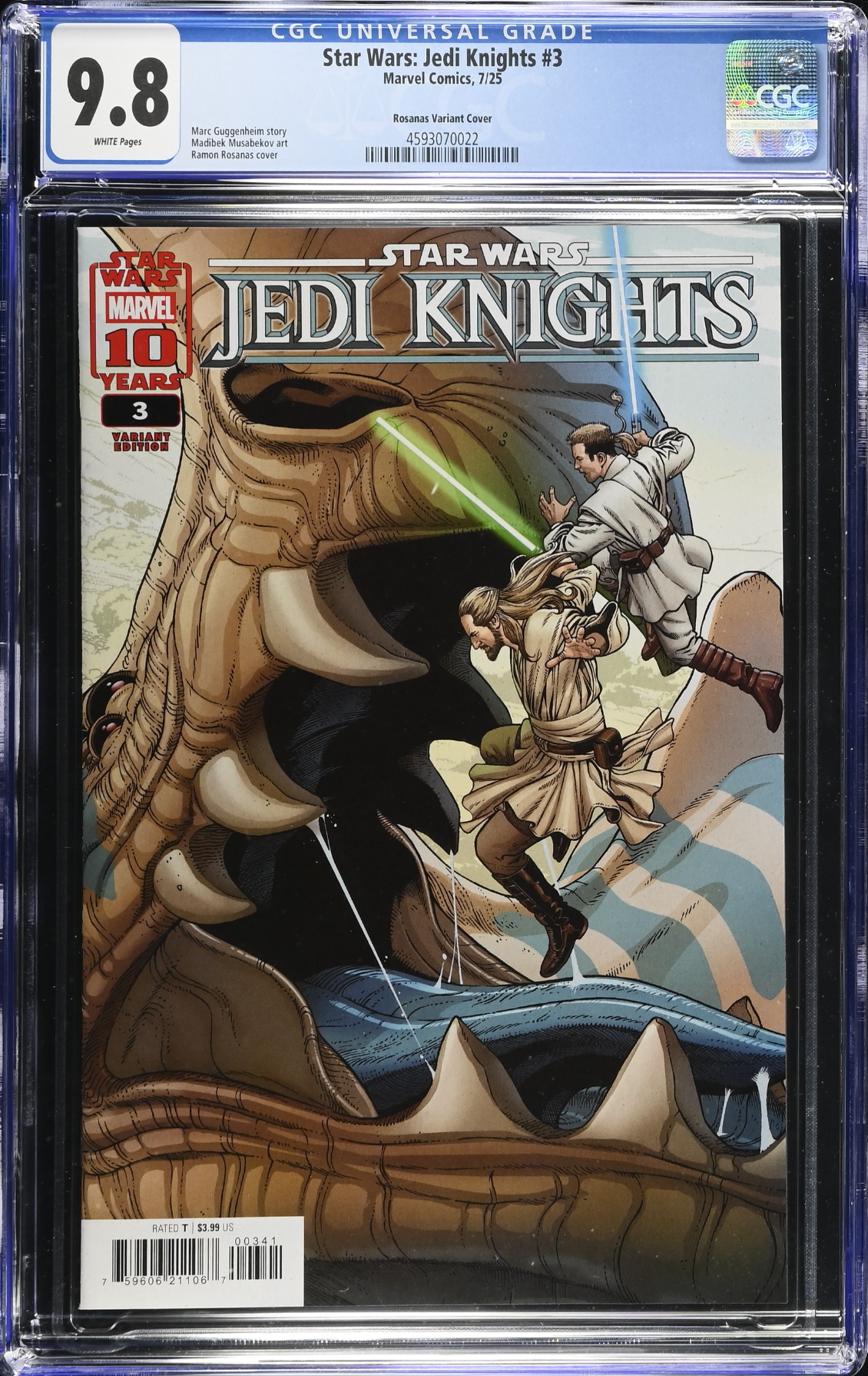 Star Wars: Jedi Knights #3 Rosanas Variant CGC 9.8