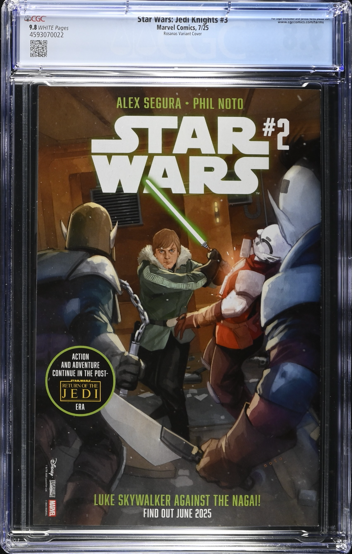 Star Wars: Jedi Knights #3 Rosanas Variant CGC 9.8