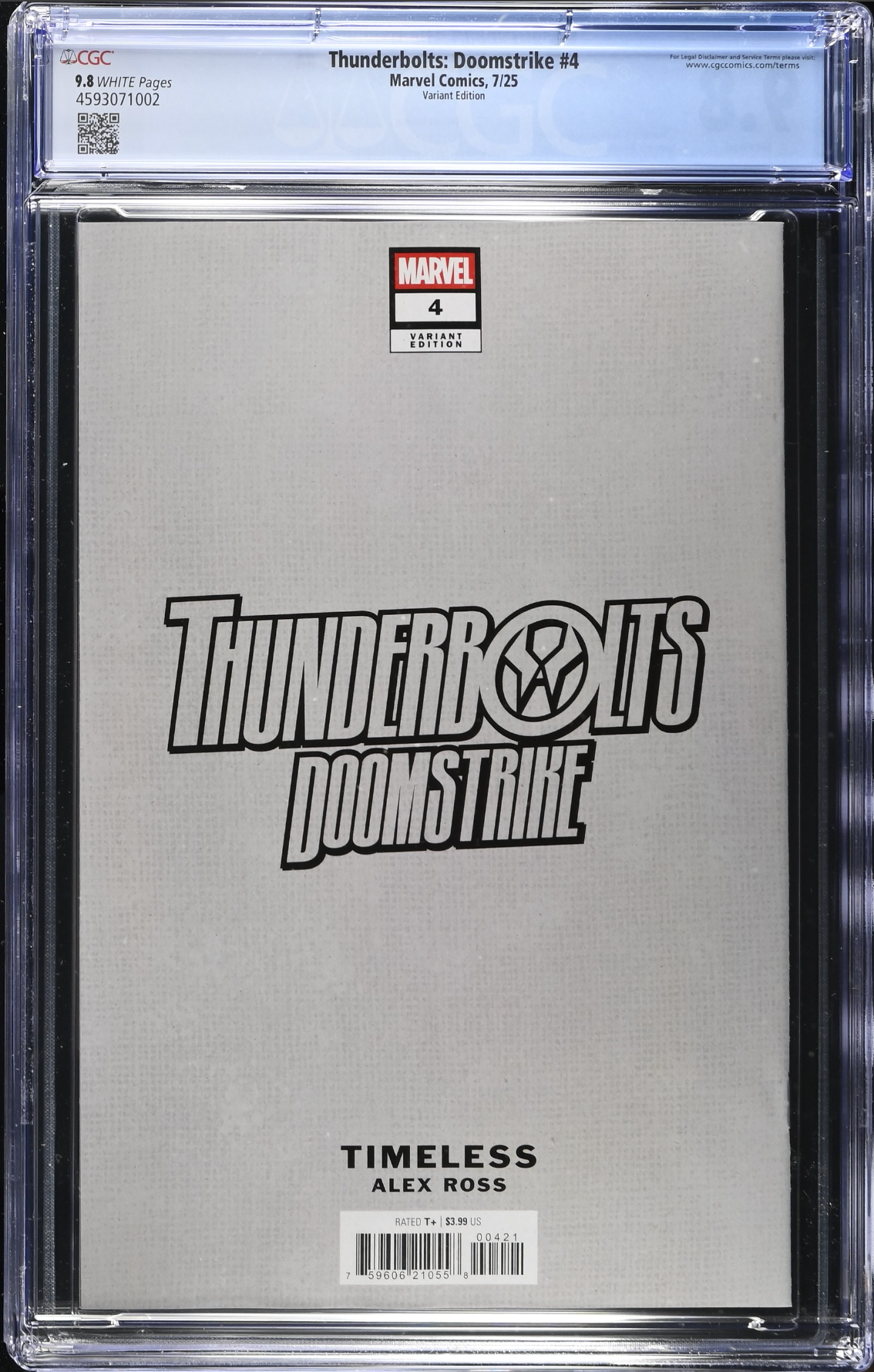 Thunderbolts: Doomstrike #4 Alex Ross Variant CGC 9.8