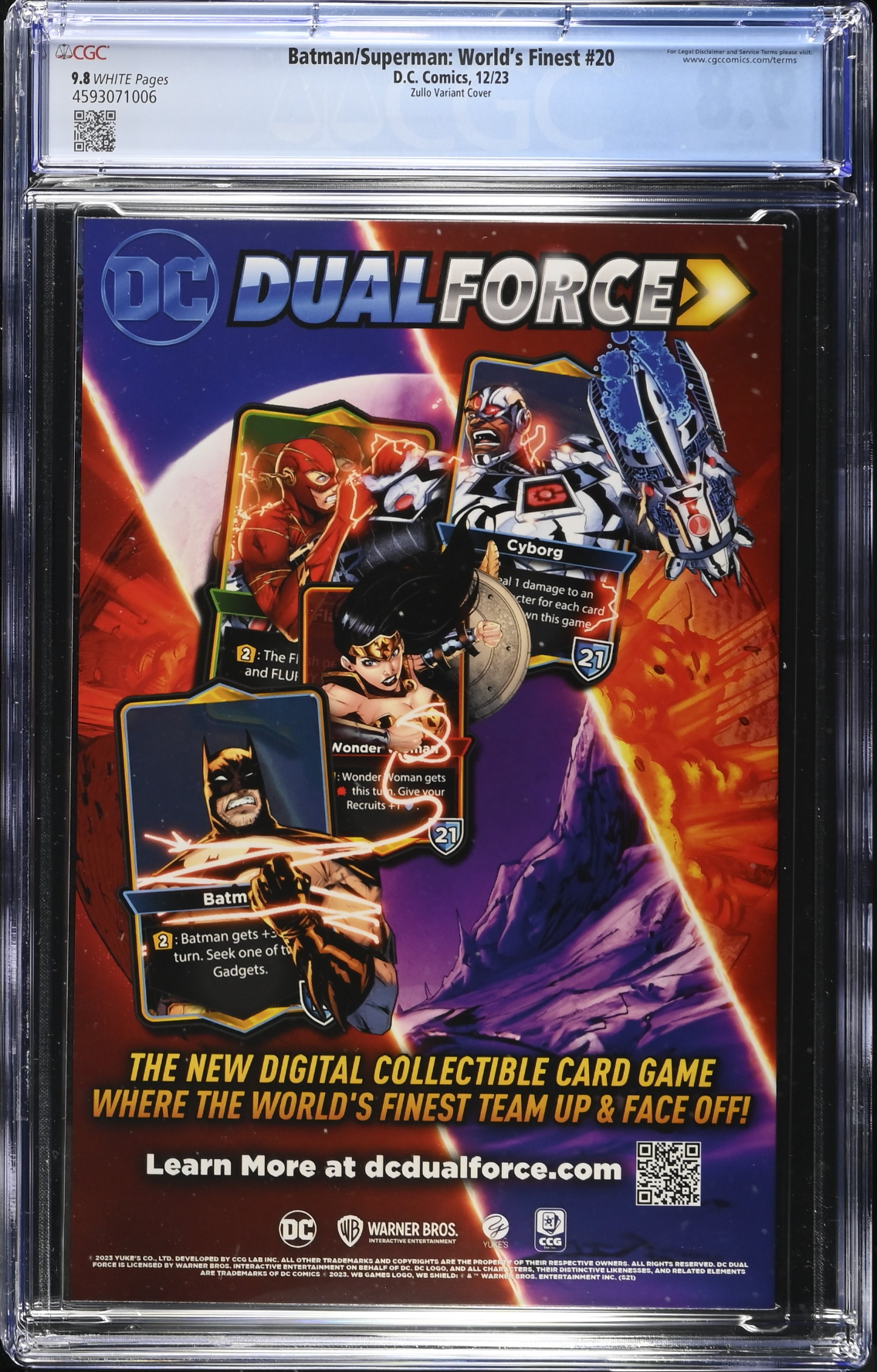 Batman/Superman: World's Finest #20 Zullo Variant CGC 9.8