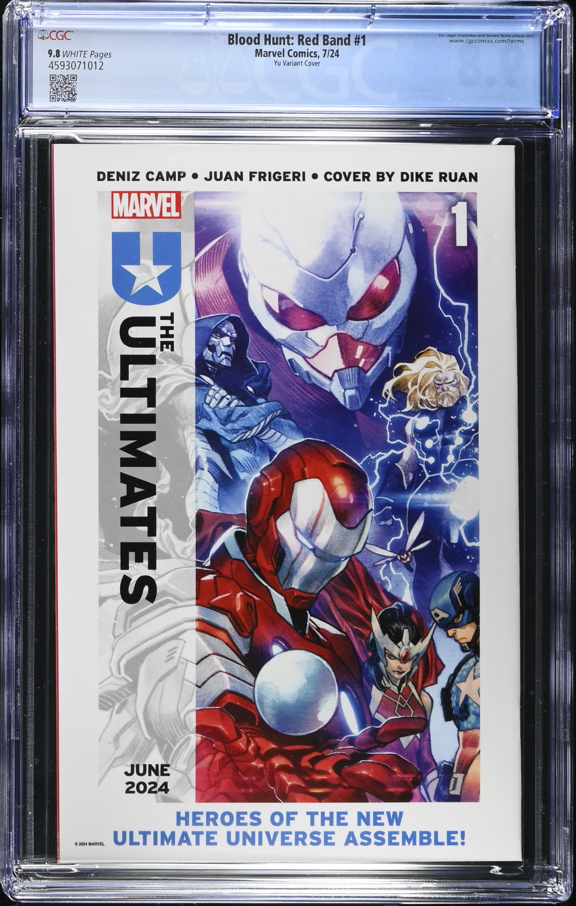 Blood Hunt: Red Band Edition #1 Yu 1:25 Bloody Homage Retailer Incentive Variant CGC 9.8