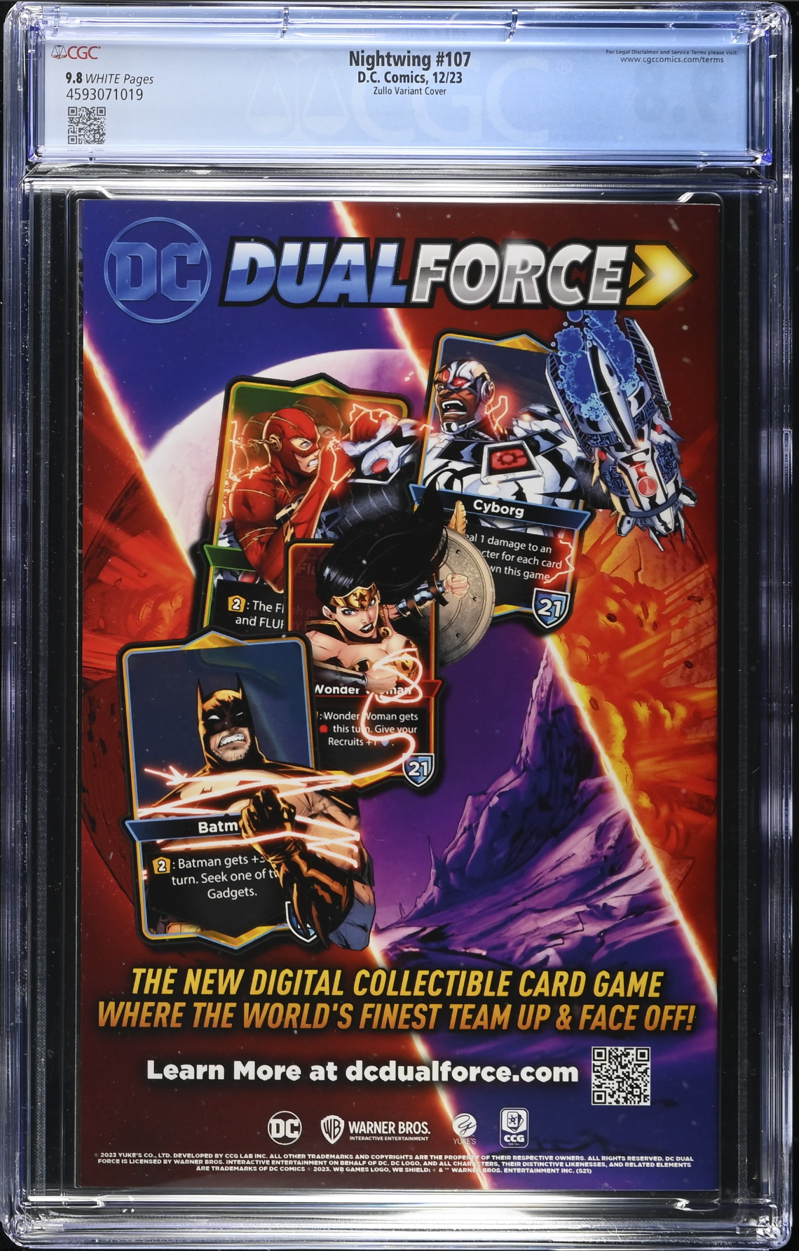 Nightwing #107 Zullo Variant CGC 9.8