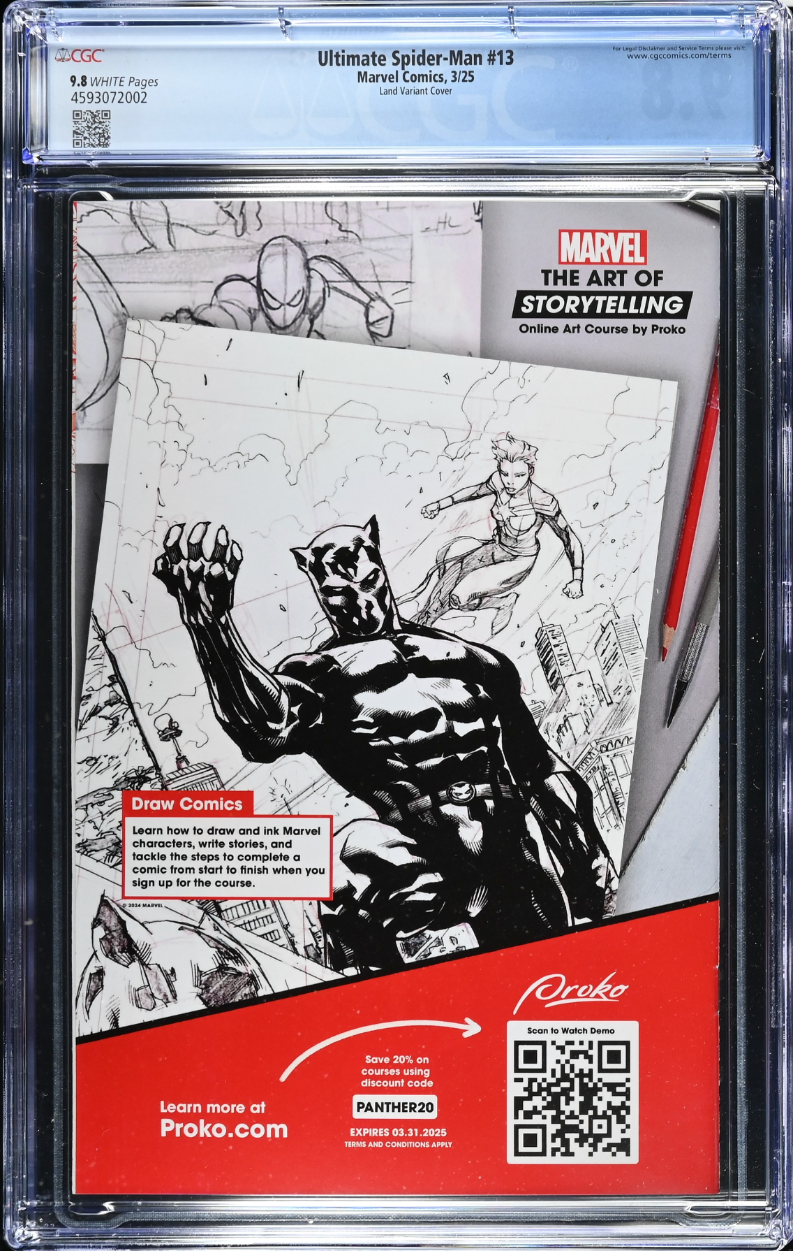 Ultimate Spider-Man #13 Land 1:25 Retailer Incentive Variant CGC 9.8