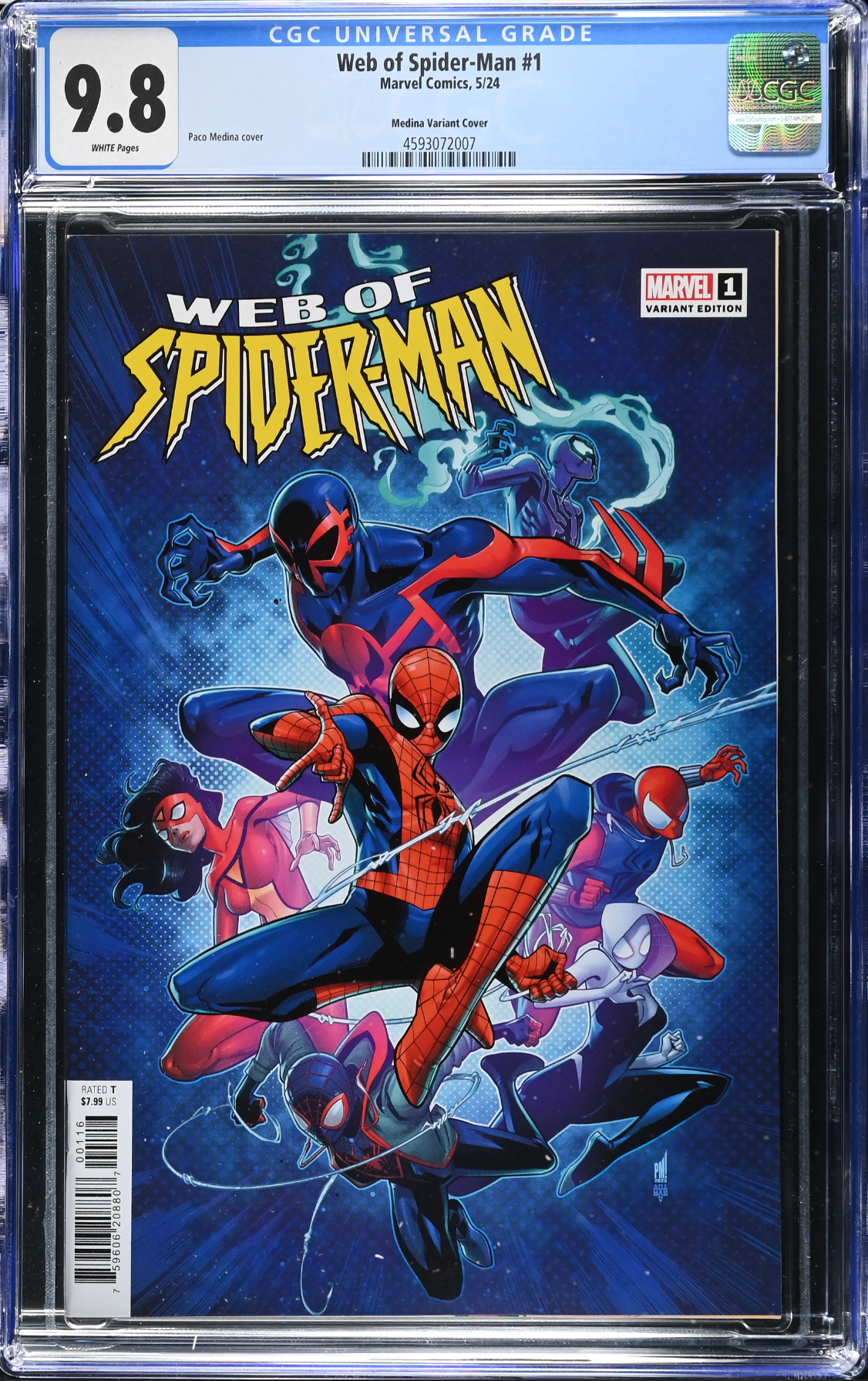 Web of Spider-Man #1 Medina 1:25 Retailer Incentiver Variant CGC 9.8