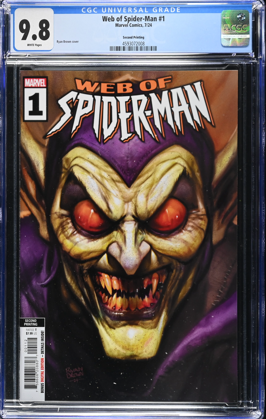 Web of Spider-Man #1 Second Printing CGC 9.8