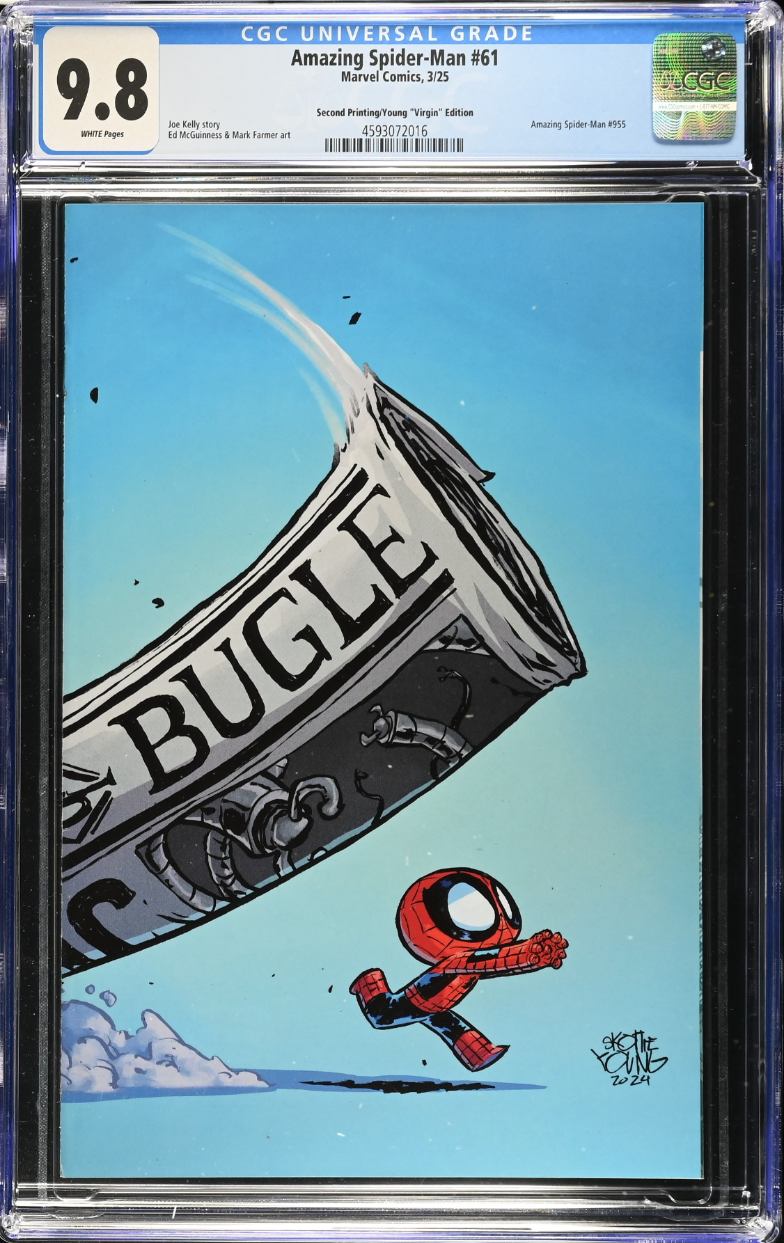 Amazing Spider-Man #61 Second Printing Young 1:25 Virgin Retailer Incentive CGC 9.8