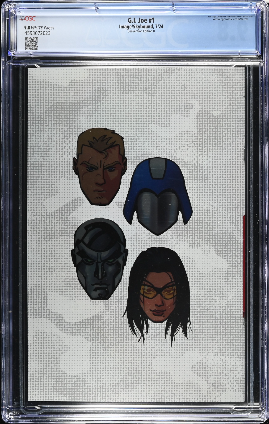 G.I. Joe #1 SDCC Ashcan Cobra. Logo Energon Panel Foil Variant CGC 9.8