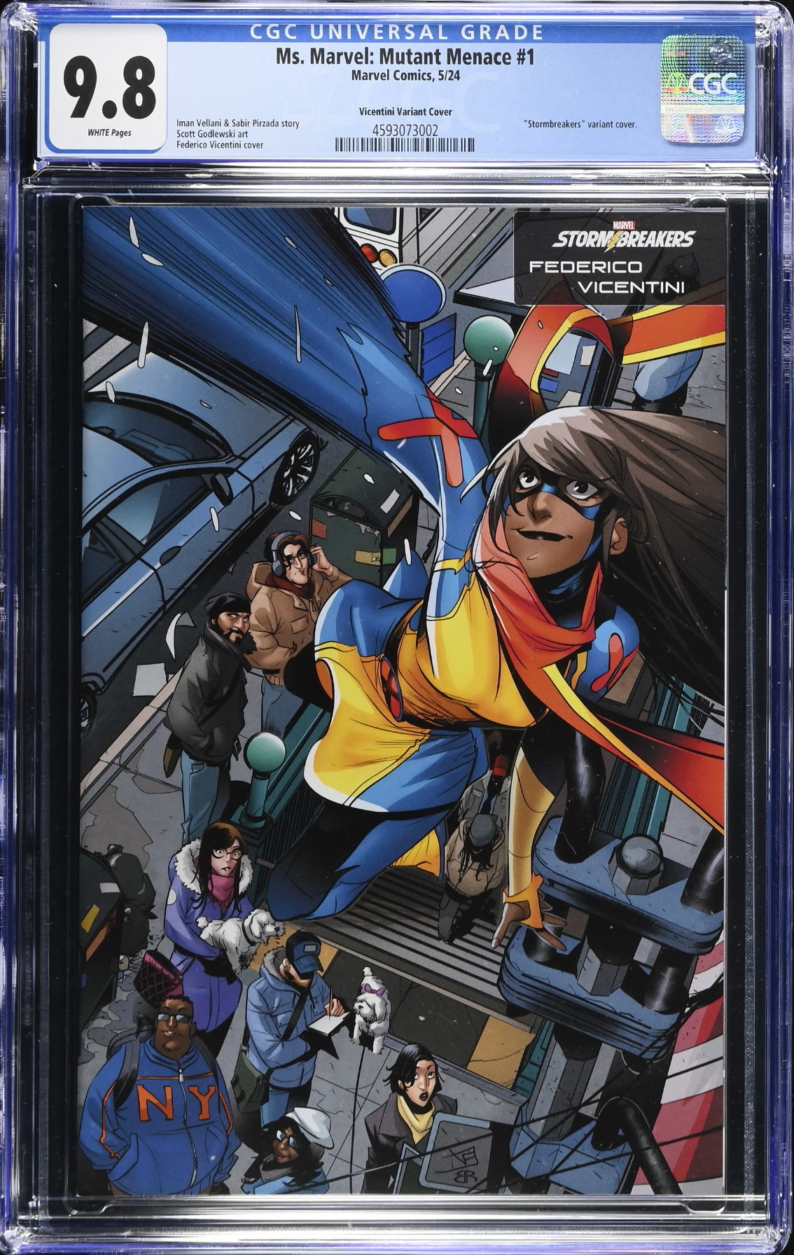 Ms. Marvel: Mutant Menace #1 Vicentini Variant CGC 9.8