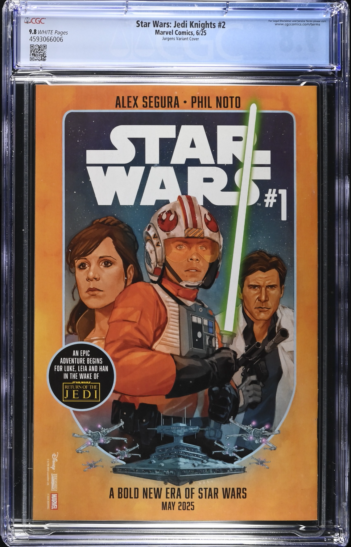 Star Wars: Jedi Knights #2 Jurgens Variant CGC 9.8