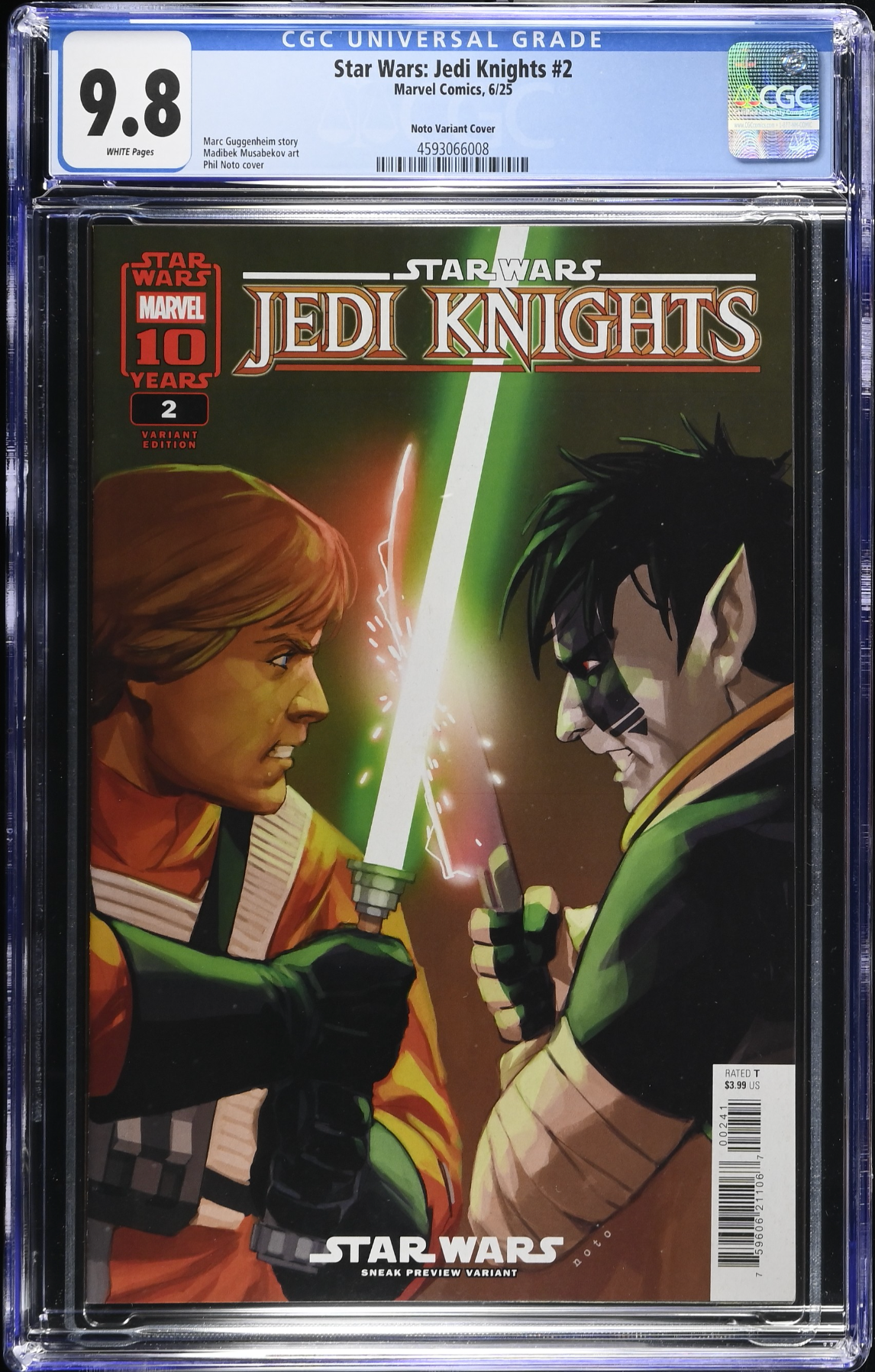Star Wars: Jedi Knights #2 Noto Variant CGC 9.8