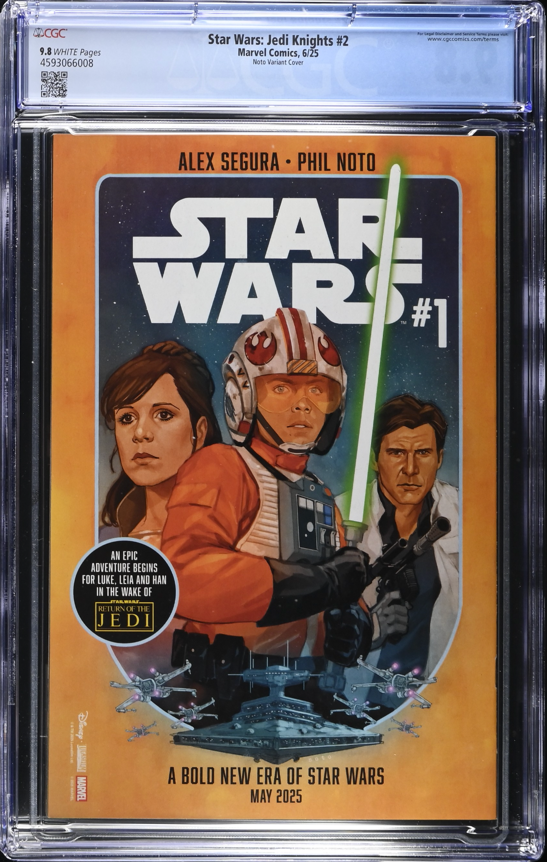 Star Wars: Jedi Knights #2 Noto Variant CGC 9.8