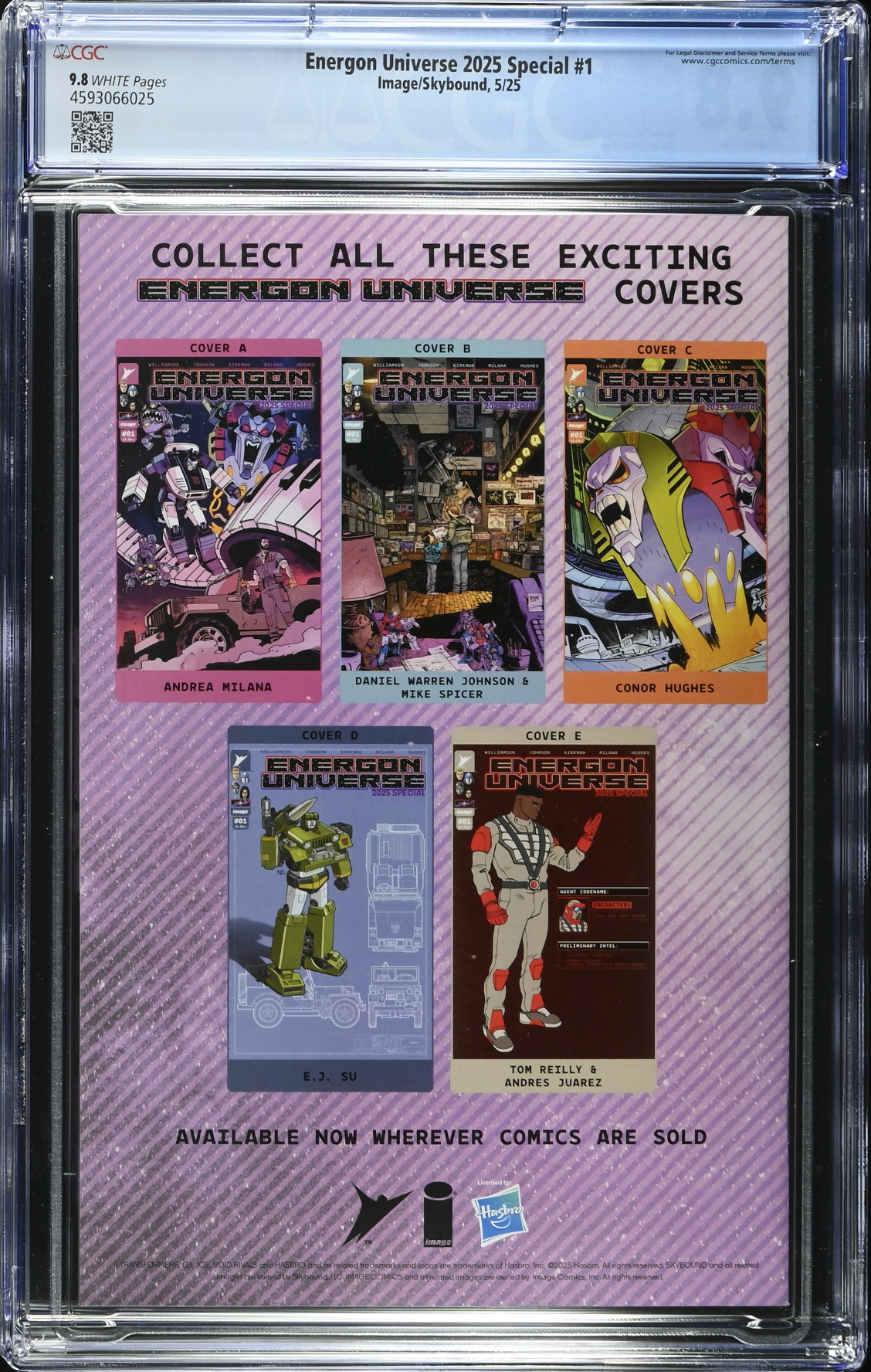 Energon Universe 2025 Special #1 CGC 9.8