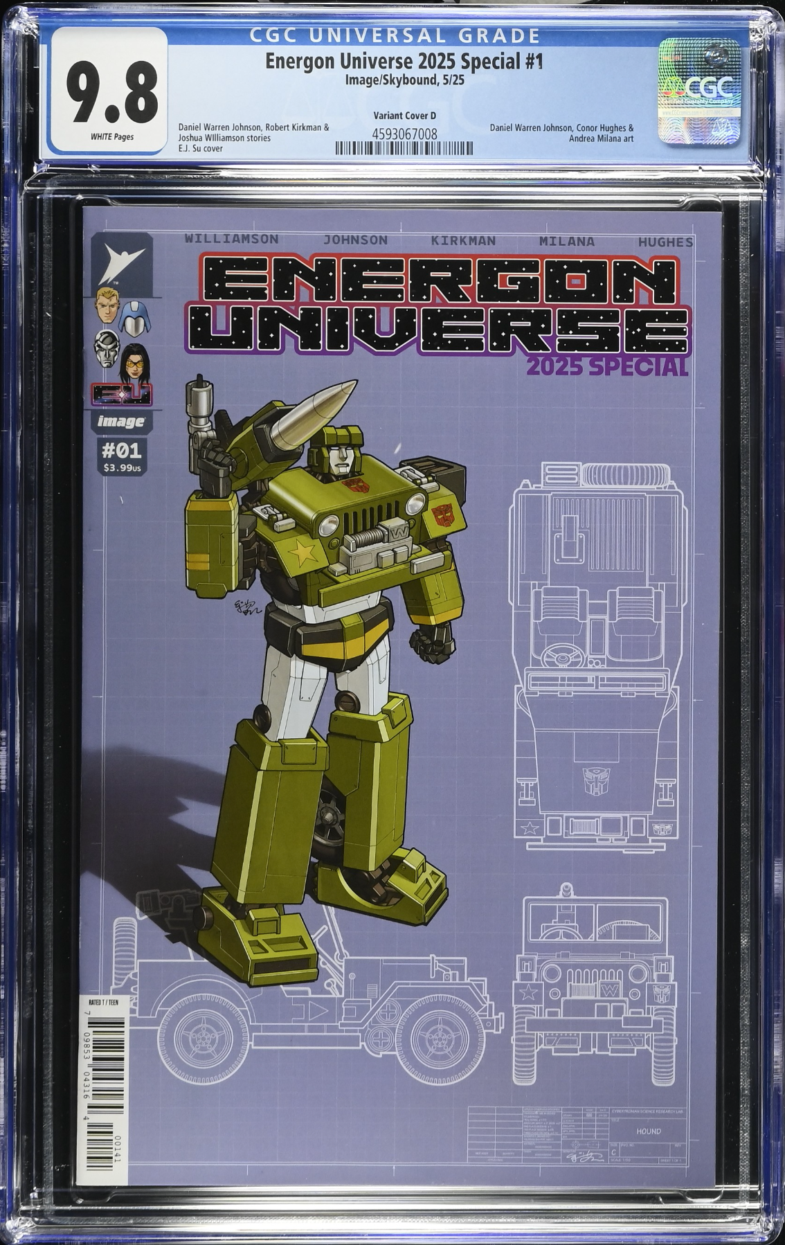 Energon Universe 2025 Special #1 Su 1:25 Retailer Incentive Variant CGC 9.8