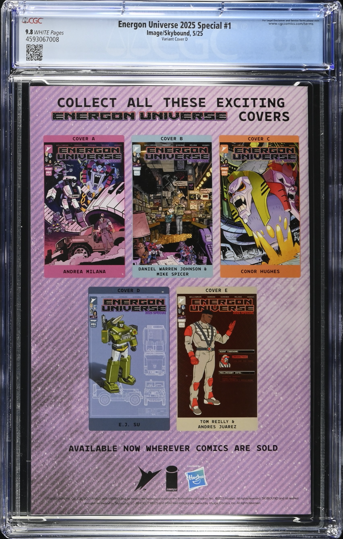 Energon Universe 2025 Special #1 Su 1:25 Retailer Incentive Variant CGC 9.8