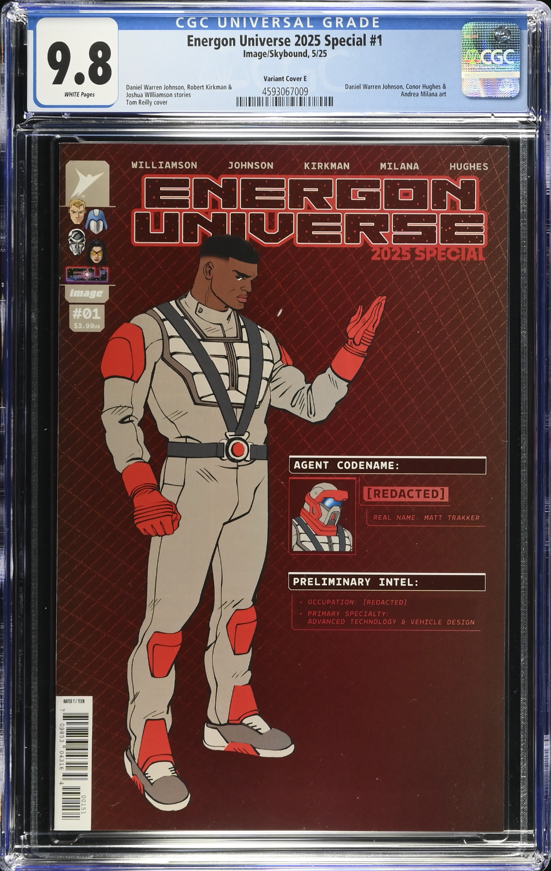 Energon Universe 2025 Special #1 Reilly 1:50 Retailer Incentive Variant CGC 9.8