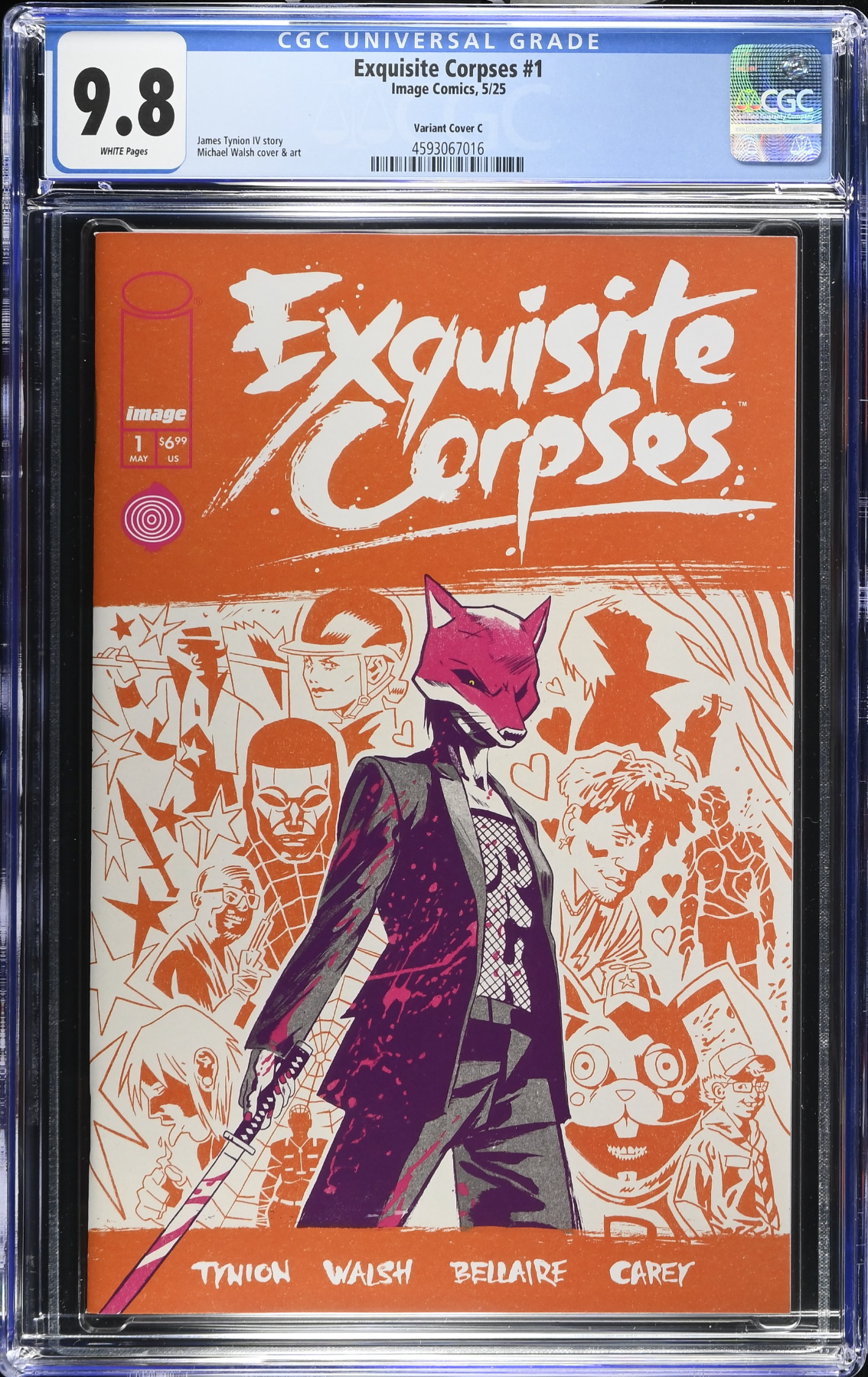 Exquisite Corpses #1 Cover C - Walsh Polybagged Variant CGC 9.8