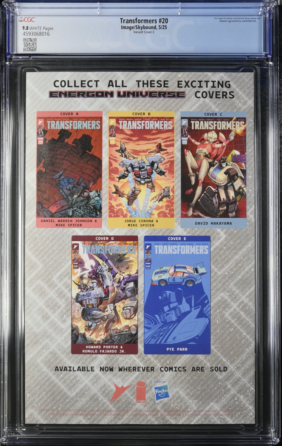 Transformers #20 Nakayama 1:10 Retailer Incentive Variant CGC 9.8