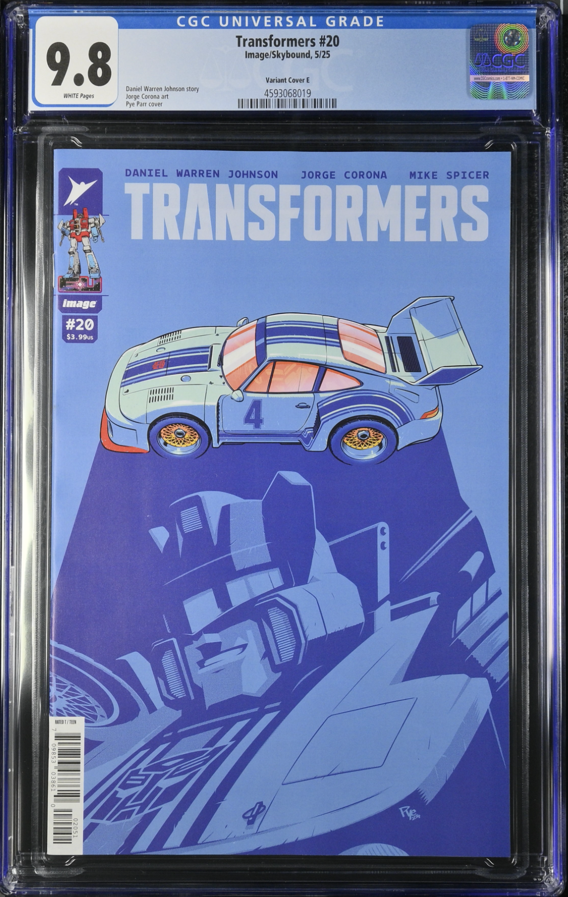 Transformers #20 Parr 1:50 Retailer Incentive Variant CGC 9.8