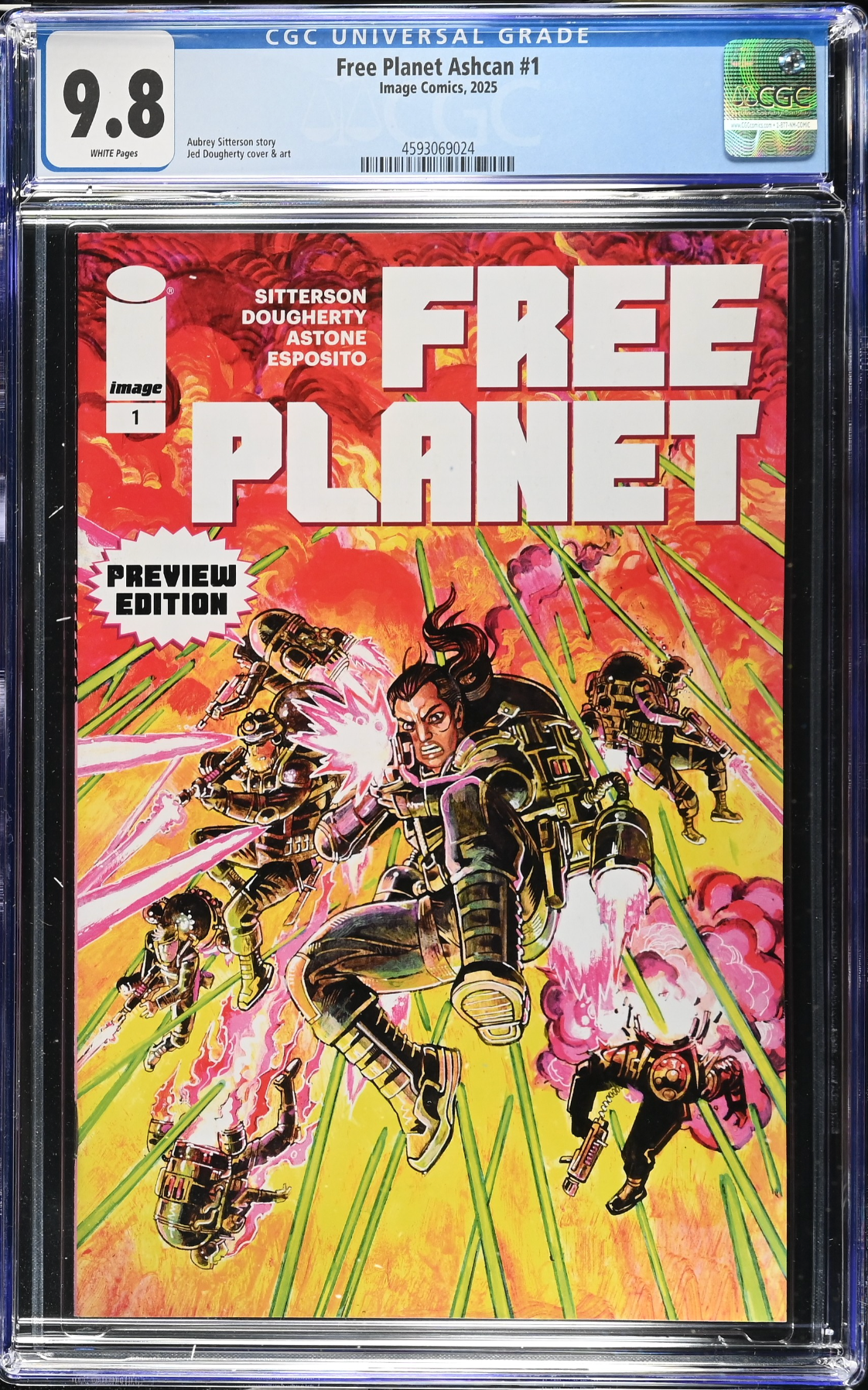 Free Planet Ashcan #1 CGC 9.8