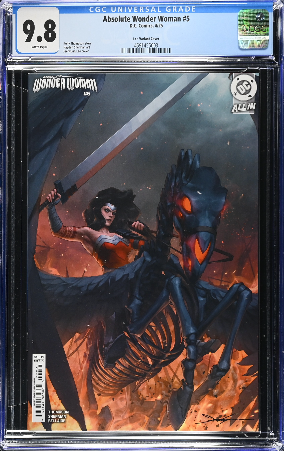Absolute Wonder Woman #5 Lee Variant CGC 9.8