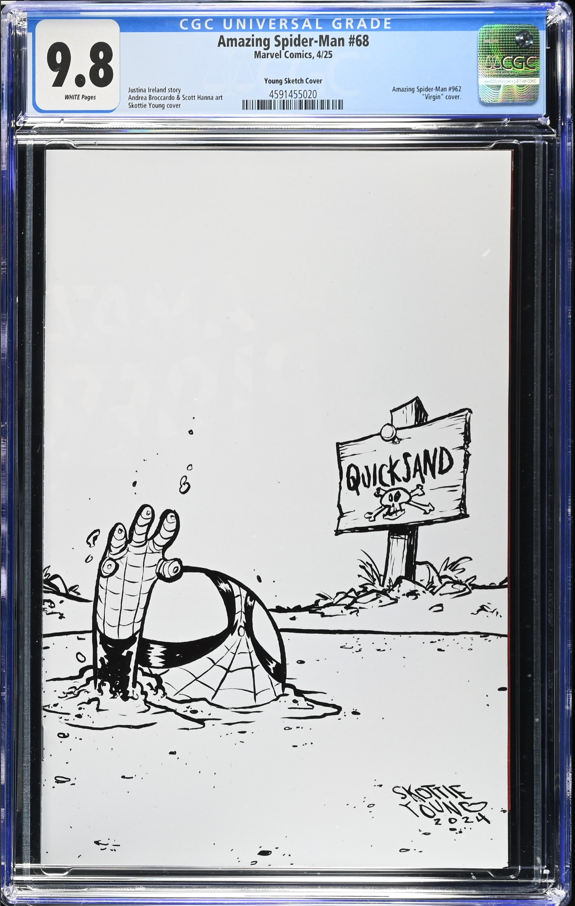 Amazing Spider-Man #68 Young 1:100 Virgin Retailer Incentive Variant CGC 9.8