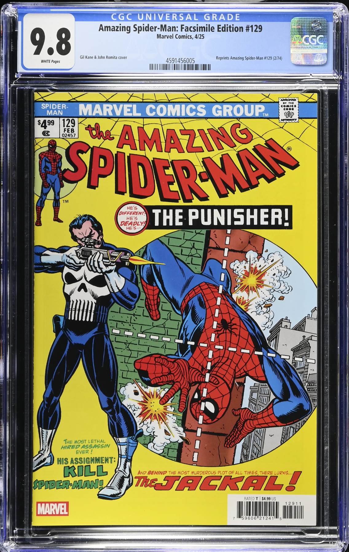 Amazing Spider-Man #129 Facsimile Edition (2025) CGC 9.8