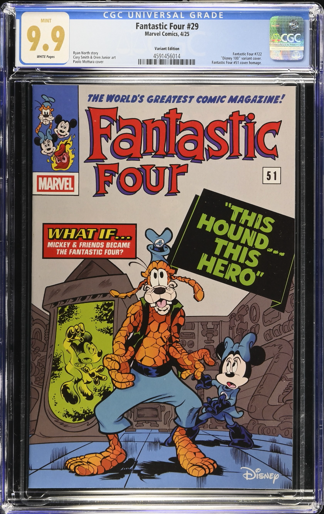 Fantastic Four #29 Disney Variant CGC 9.9