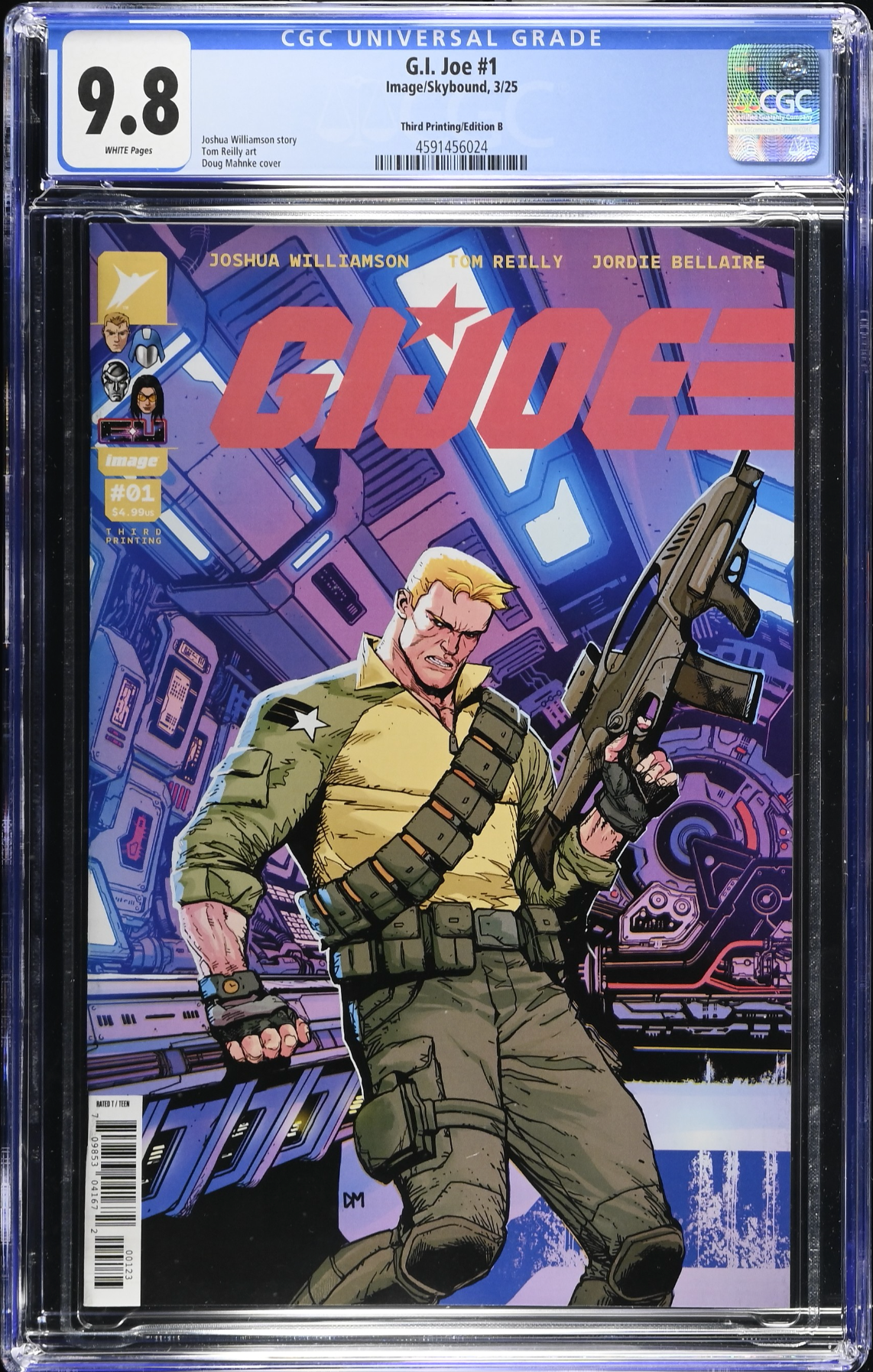 G.I. Joe #1 Third Printing - Cover B - CGC 9.8