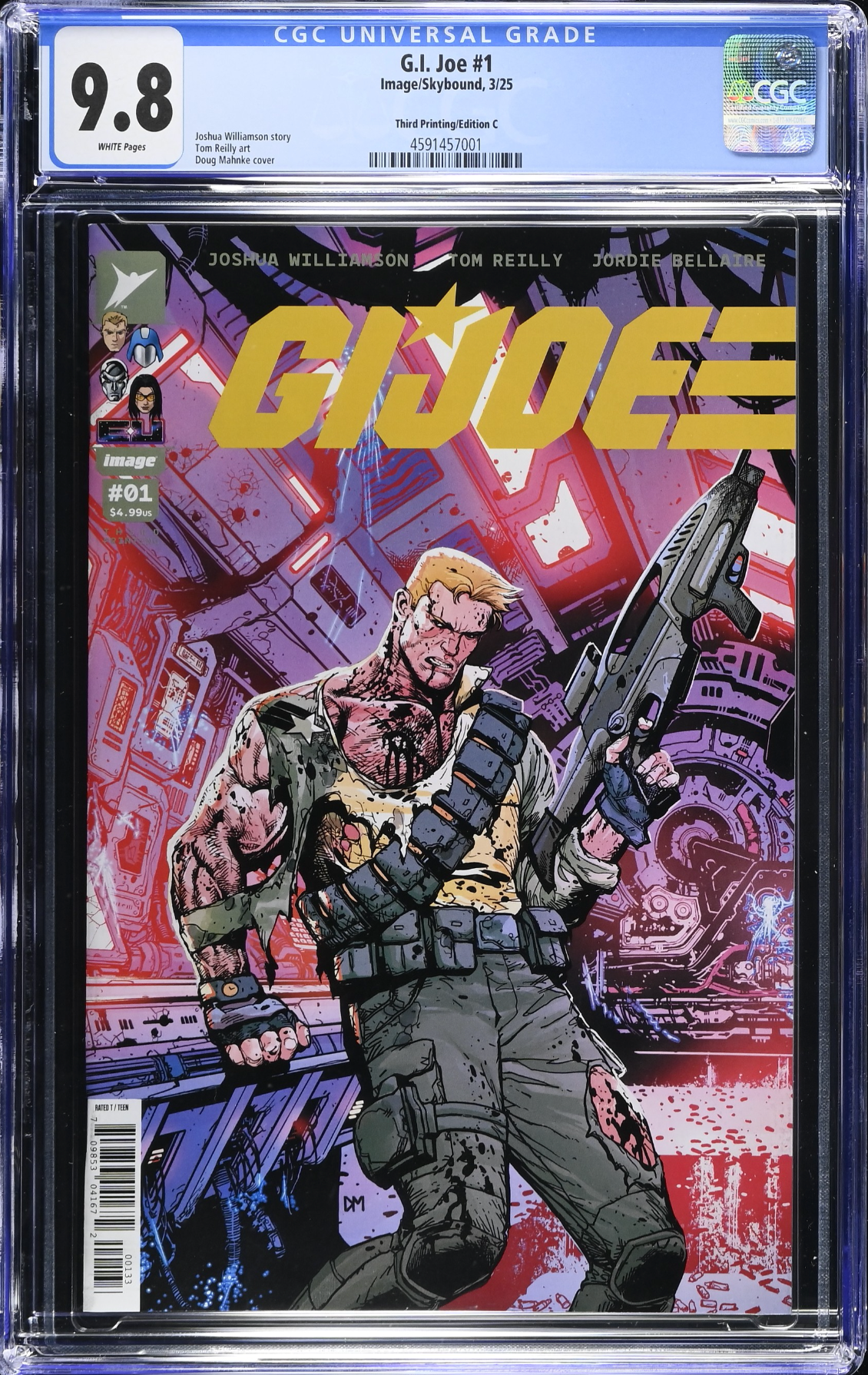 G.I. Joe #1 Third Printing - Cover C - CGC 9.8