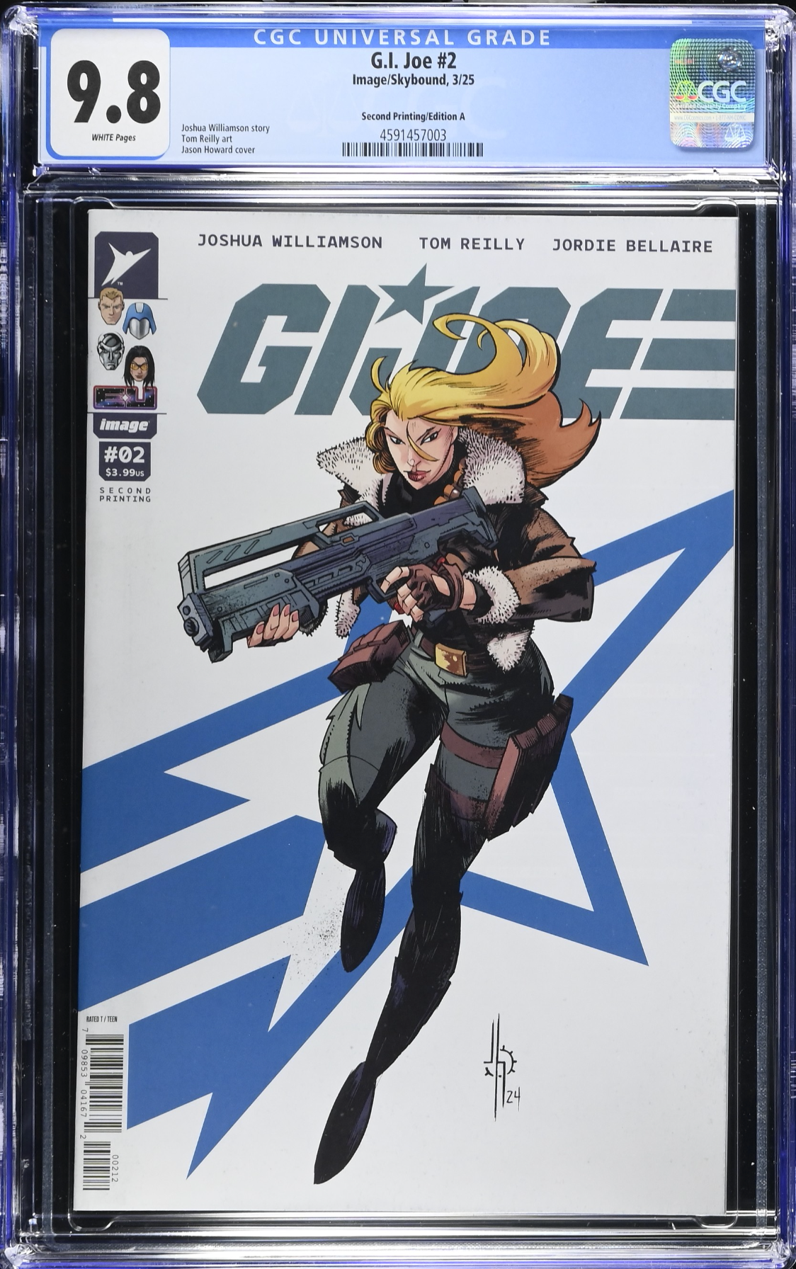 G.I. Joe #2 Second Printing - Cover A - CGC 9.8