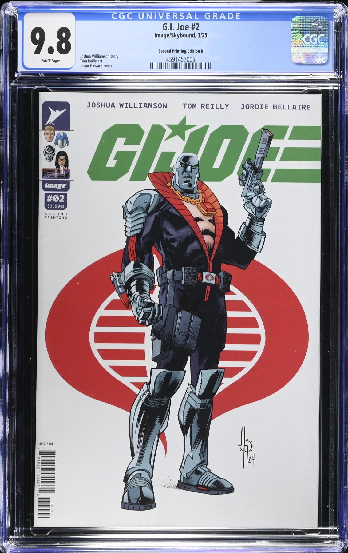G.I. Joe #2 Second Printing - Cover B - CGC 9.8