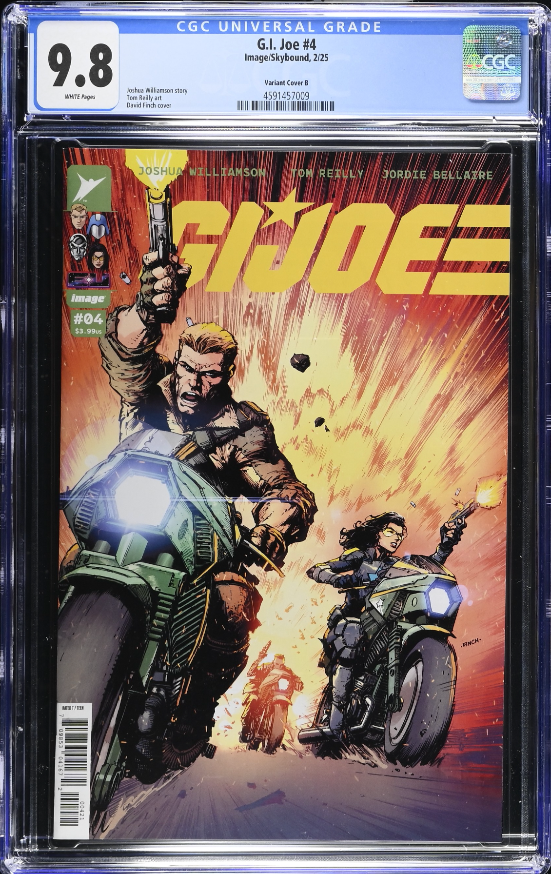 G.I. Joe #4 Finch Variant CGC 9.8