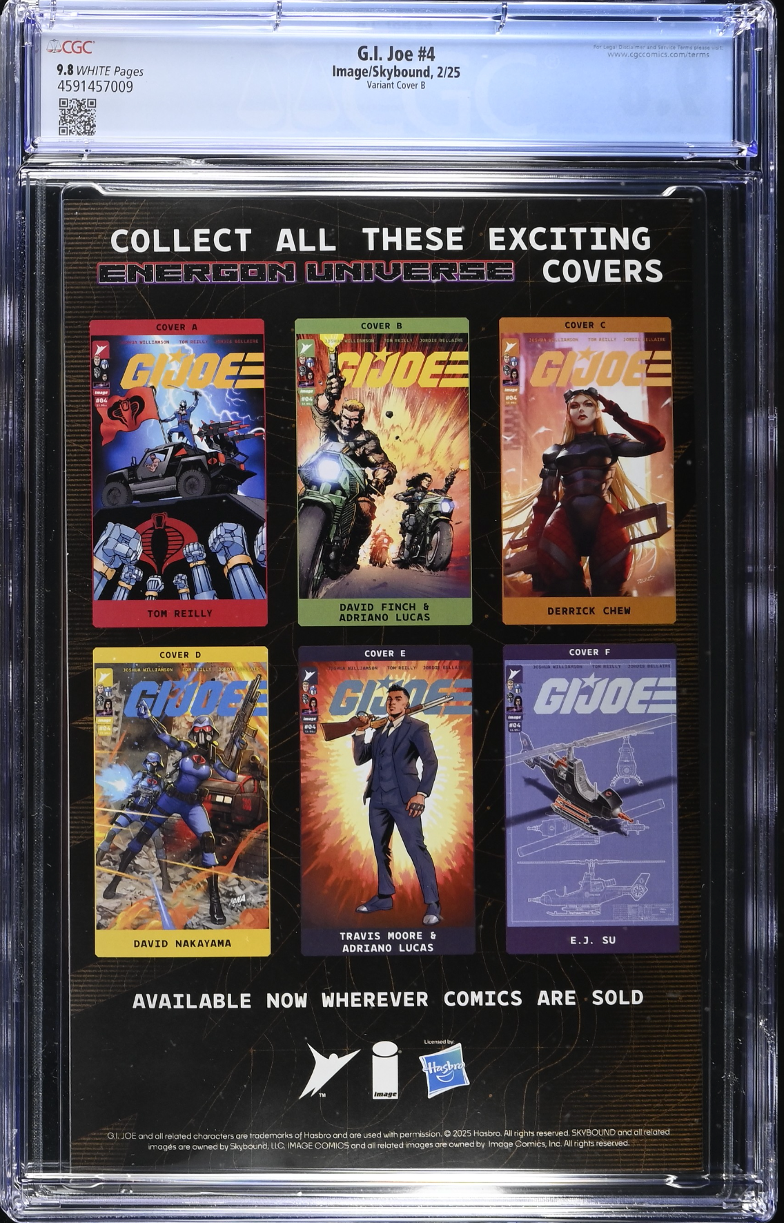 G.I. Joe #4 Finch Variant CGC 9.8