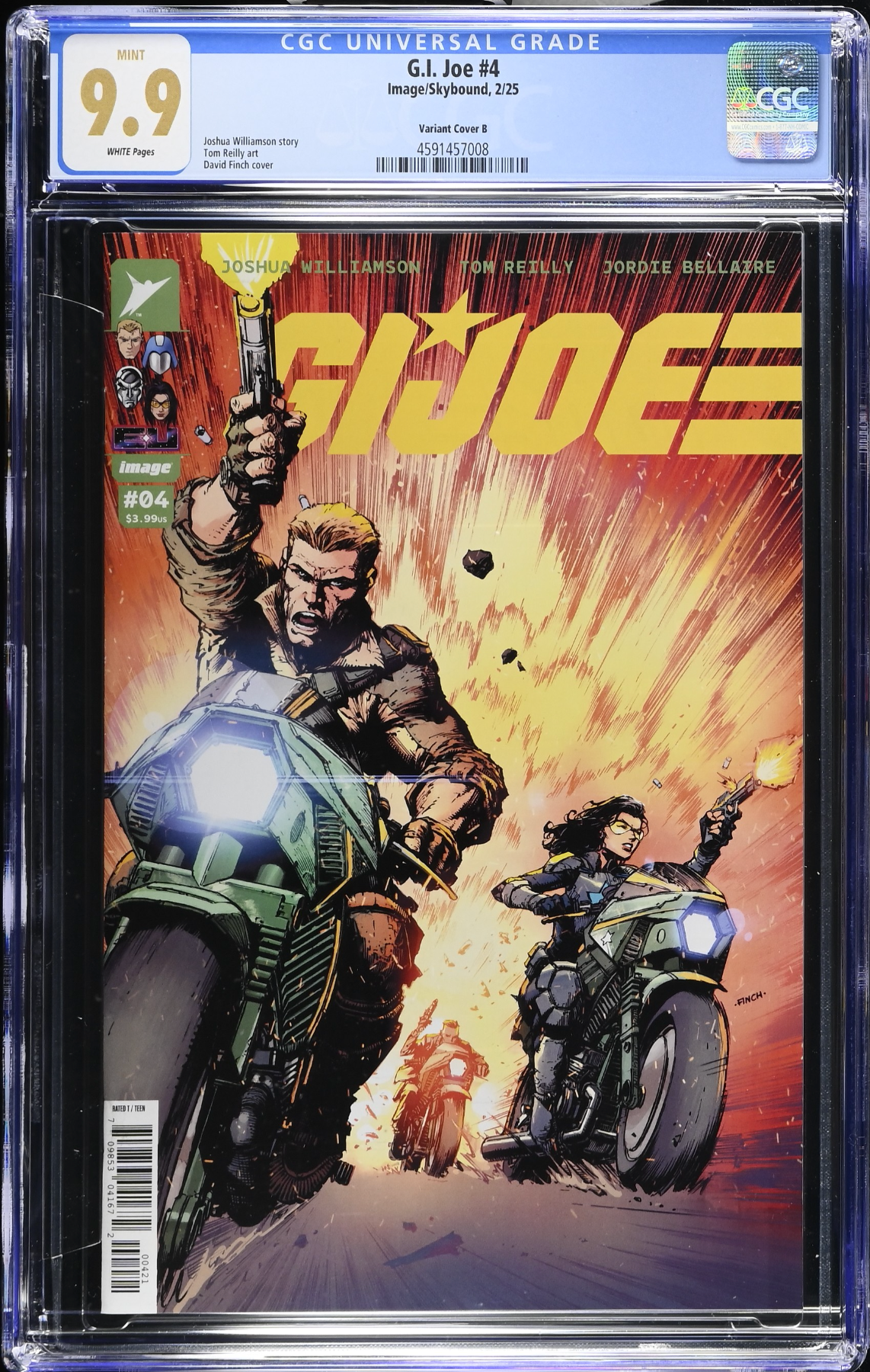 G.I. Joe #4 Finch Variant CGC 9.9