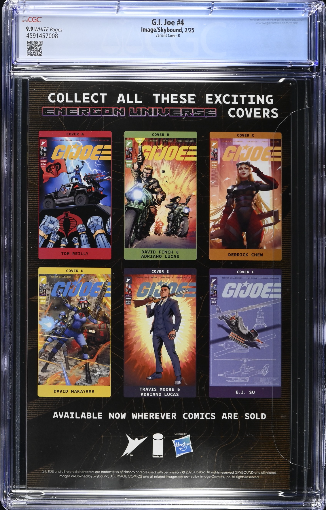 G.I. Joe #4 Finch Variant CGC 9.9