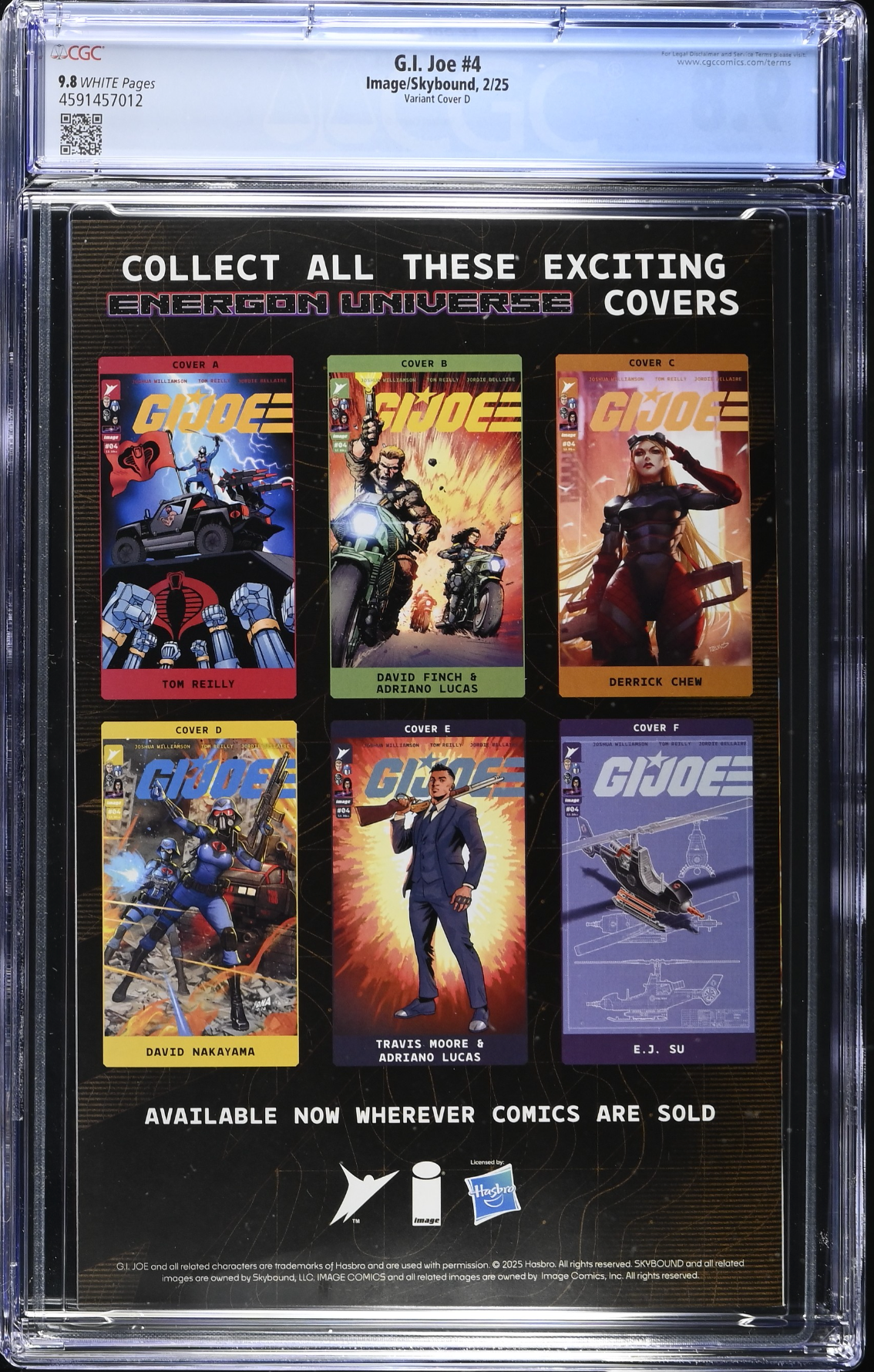 G.I. Joe #4 Nakayama 1:10 Connecting Retailer Incentive Variant CGC 9.8