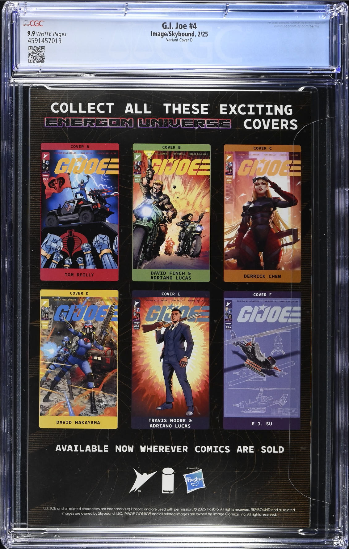 G.I. Joe #4 Nakayama 1:10 Connecting Retailer Incentive Variant CGC 9.9