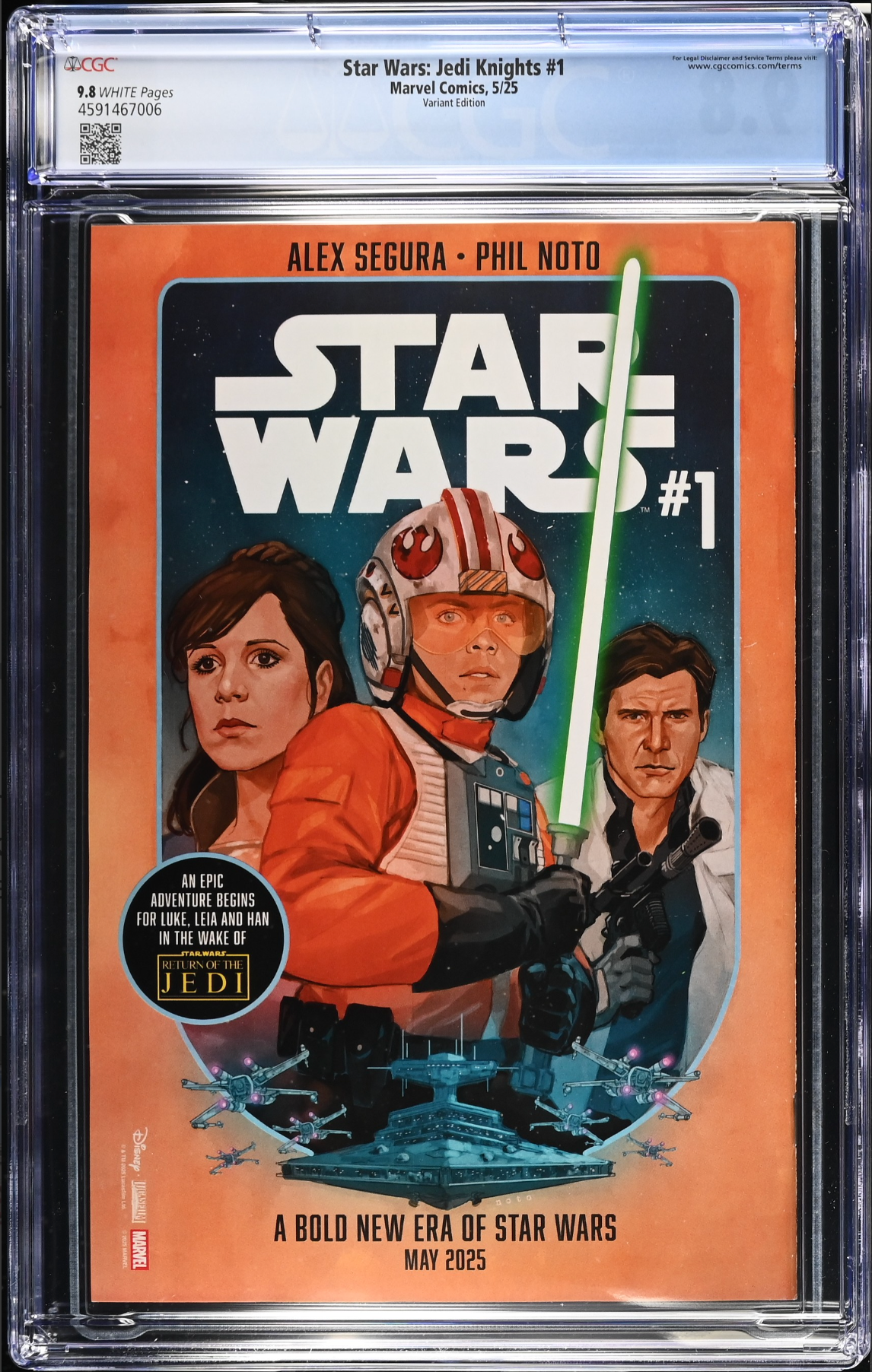 Star Wars: Jedi Knights #1 Clarke Variant CGC 9.8