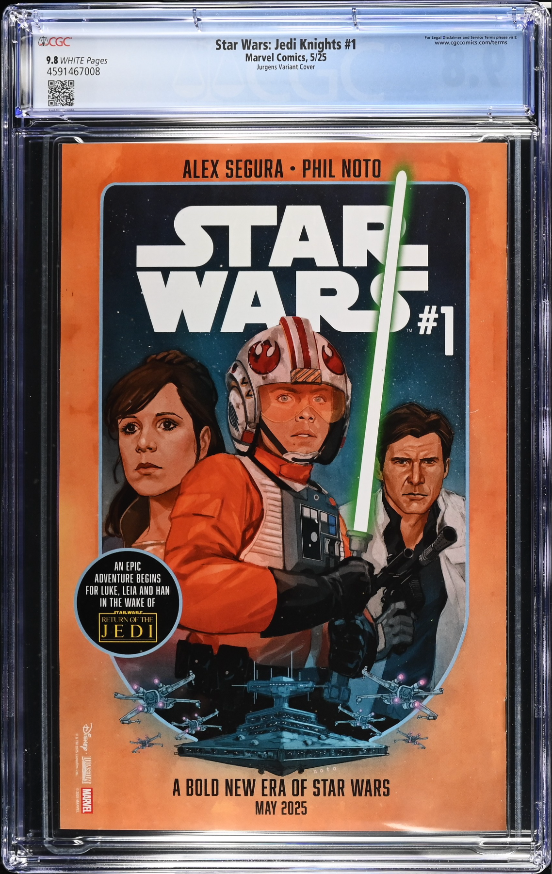 Star Wars: Jedi Knights #1 Jurgens Variant CGC 9.8
