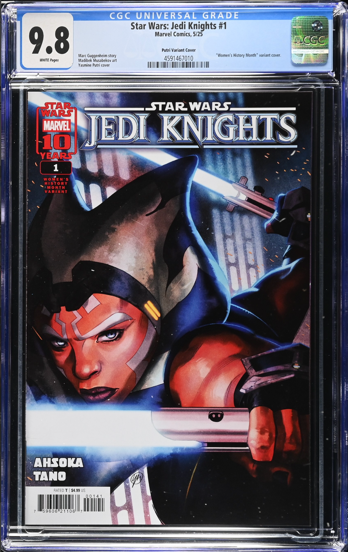 Star Wars: Jedi Knights #1 Putri Variant CGC 9.8