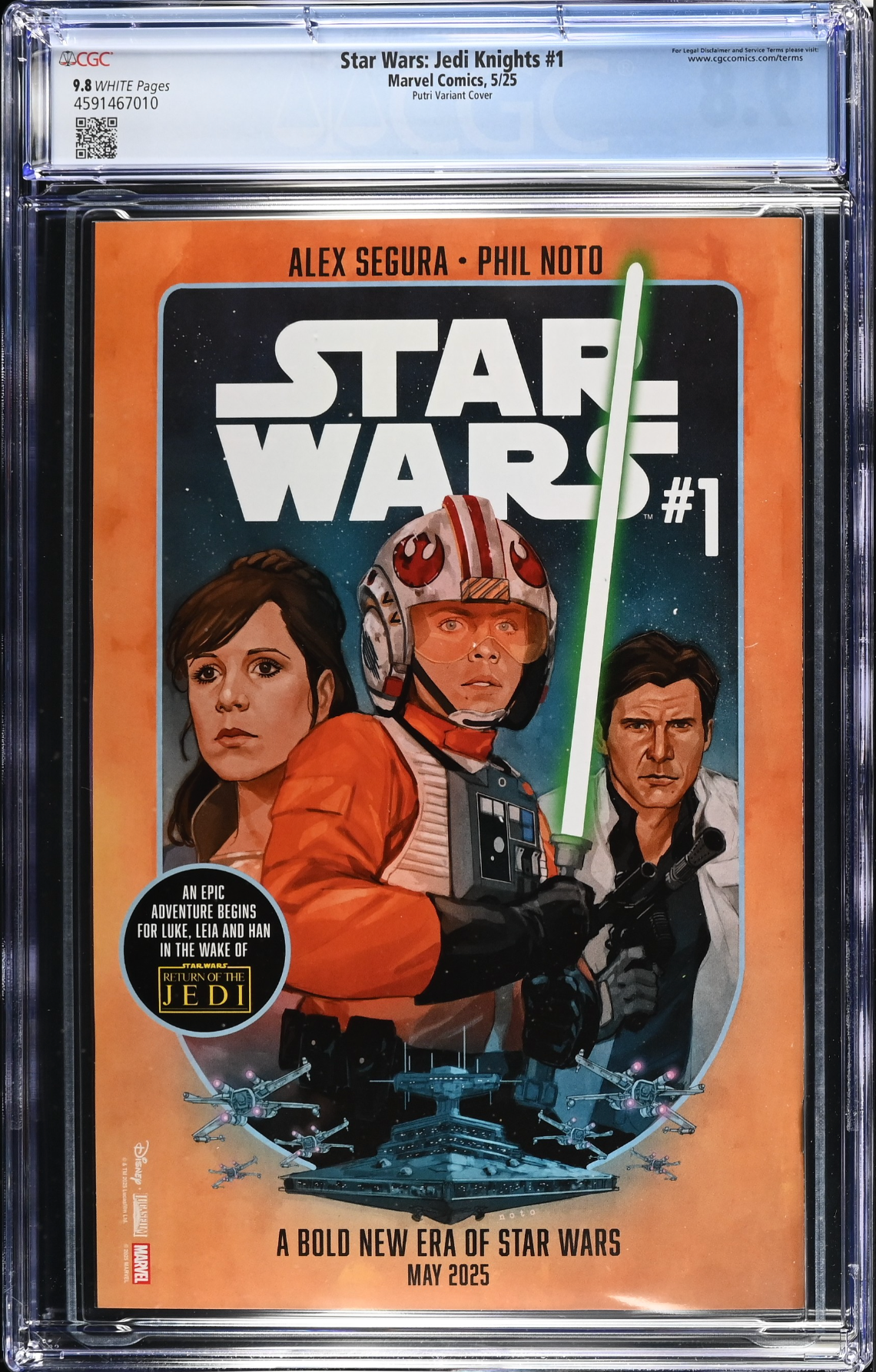 Star Wars: Jedi Knights #1 Putri Variant CGC 9.8