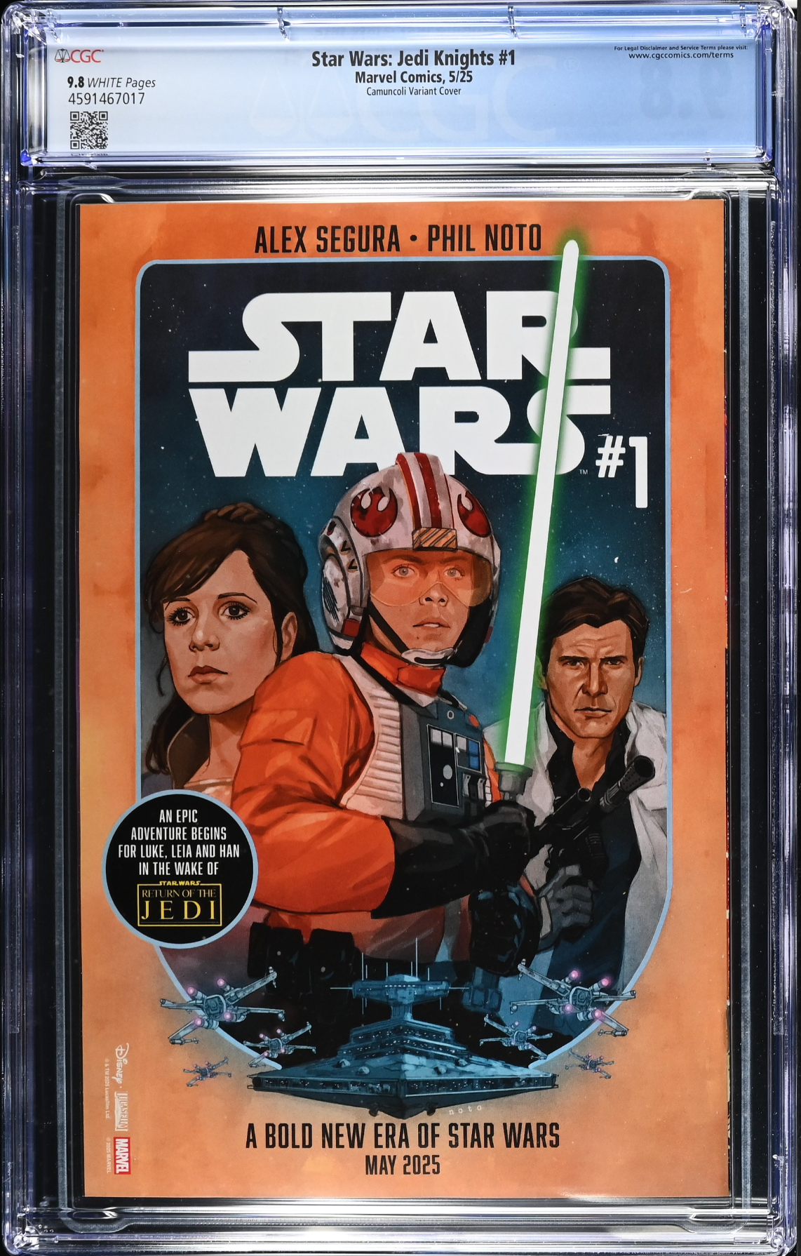 Star Wars: Jedi Knights #1 Camuncoli Variant CGC 9.8